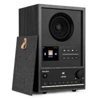 Audizio Canzo Internetradio - WiFi radio boekenplank model - Met DAB+, FM en Bluetooth - Grijs