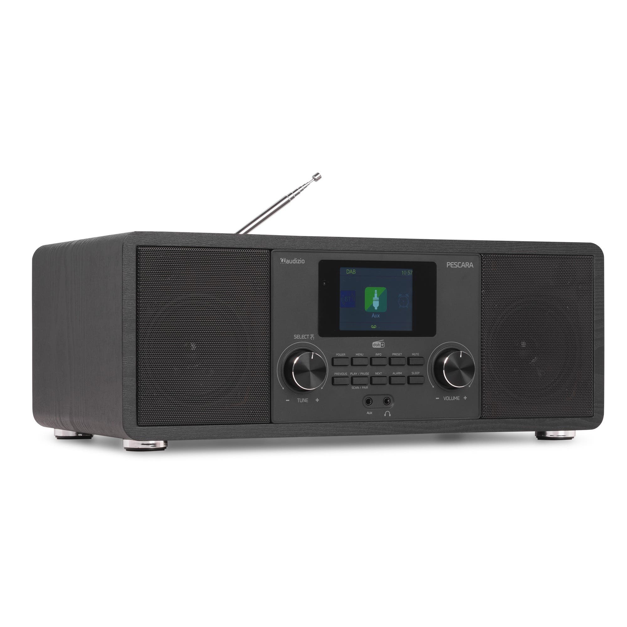 Audizio Pescara DAB radio met subwoofer - Internetradio met CD speler