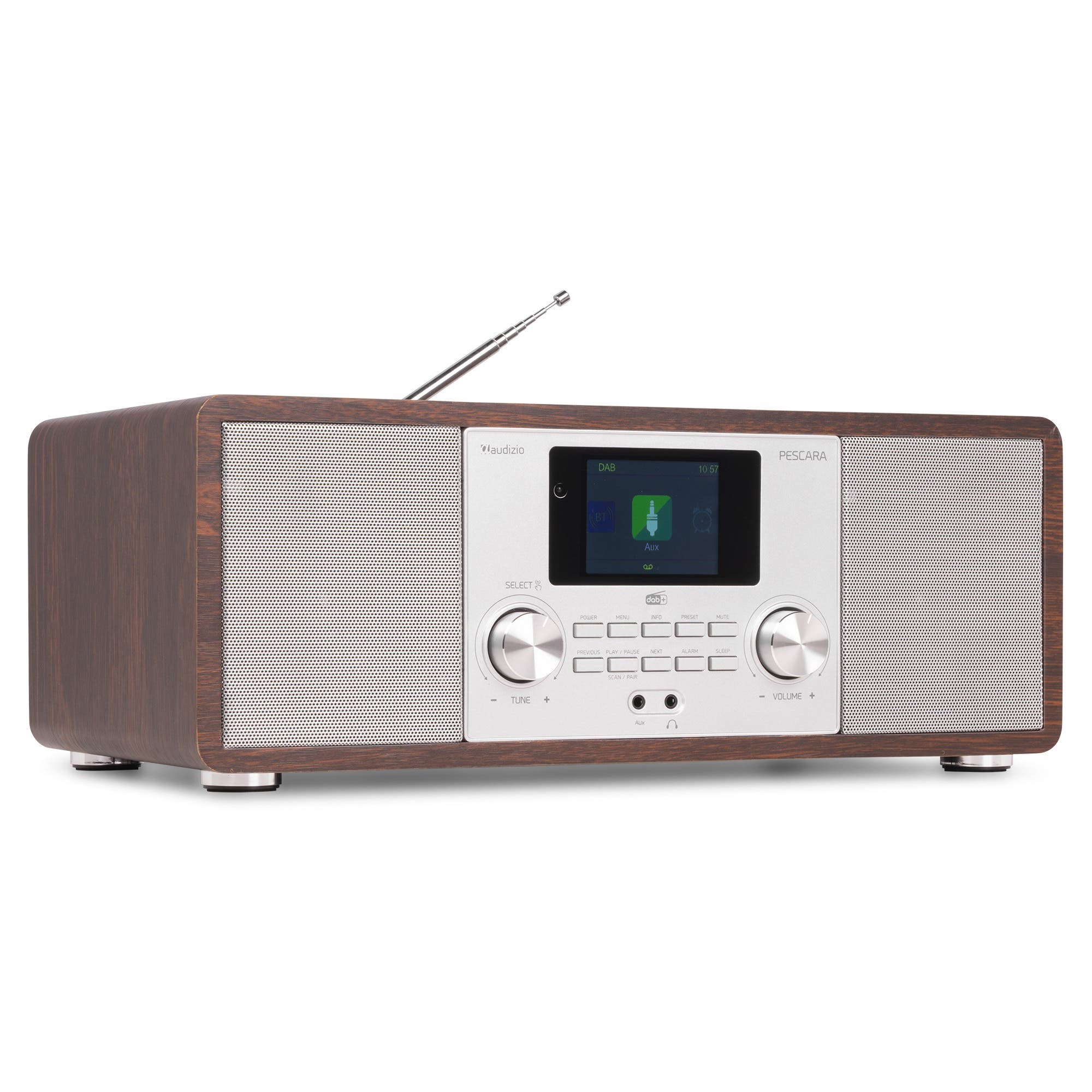 Audizio Pescara DAB radio met subwoofer - Internetradio met CD speler