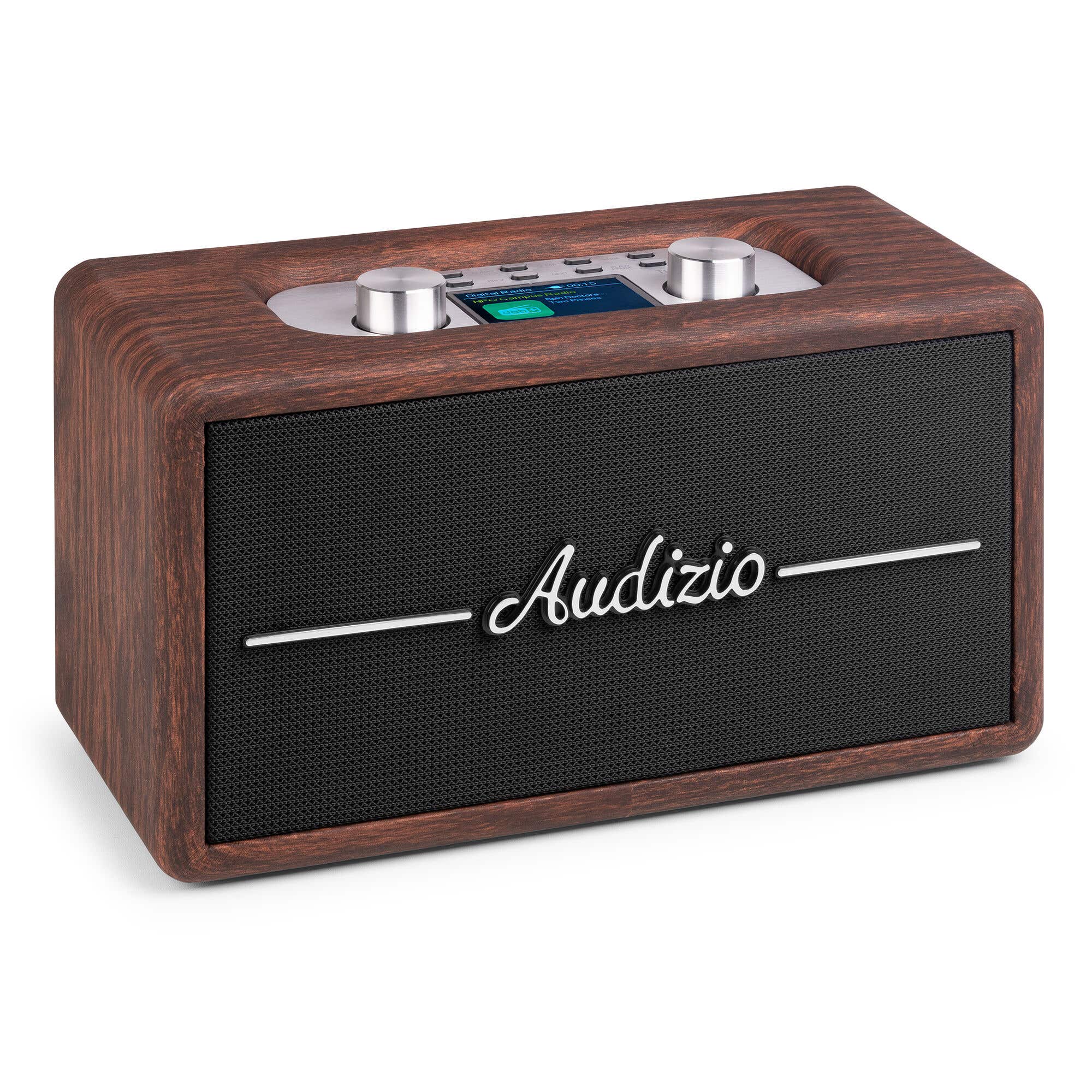 Audizio Tune60 retro radio - Bluetooth radio met DAB+ en FM - Vintage radio draagbaar - Houtlook