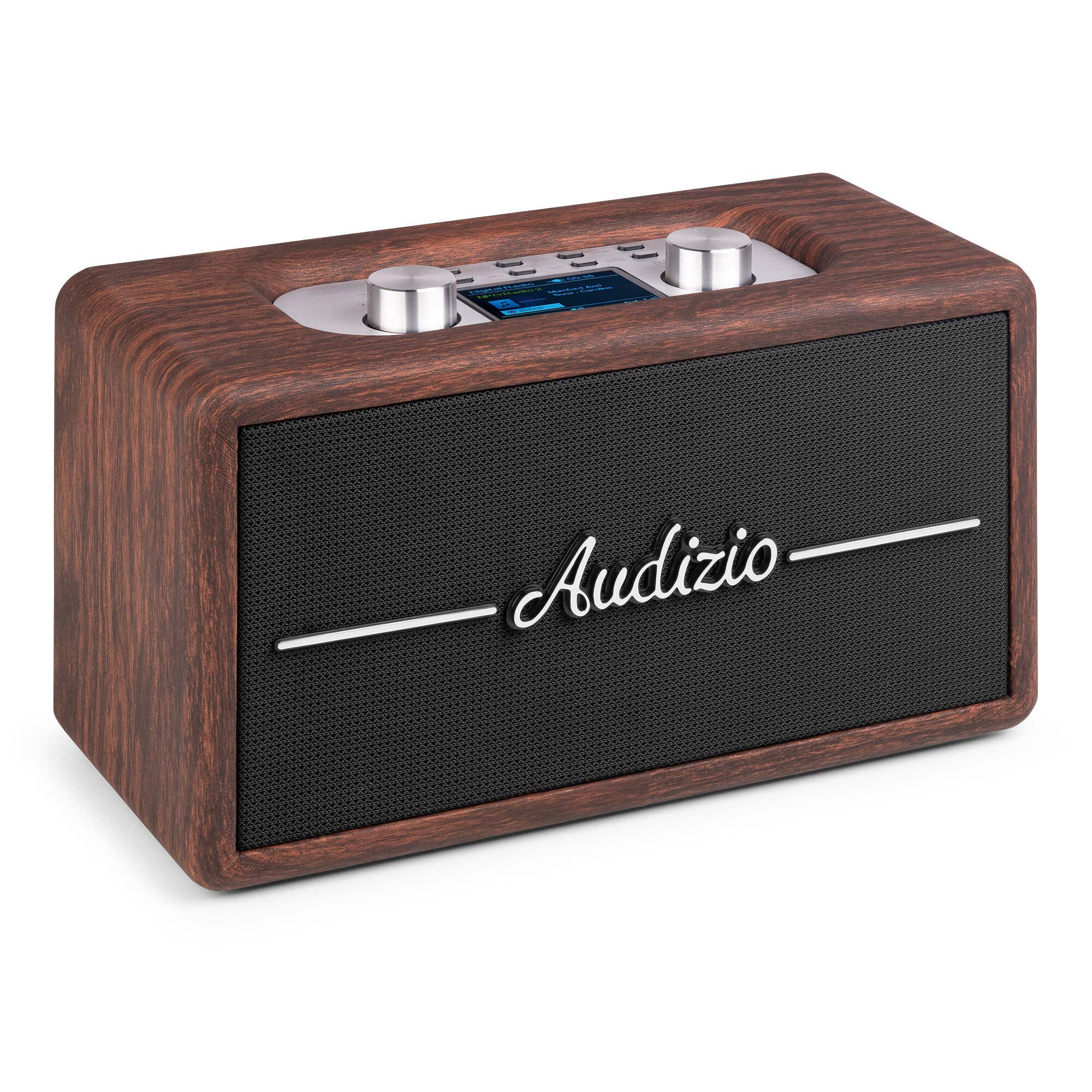 Audizio Tune60 Retro speaker - Bluetooth speaker - Draadloze speaker met afstandsbediening - Hout