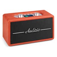 Retourdeal - Audizio Tune60 retro radio - Bluetooth radio met DAB+ en FM - Vintage radio - Kersen houtlook