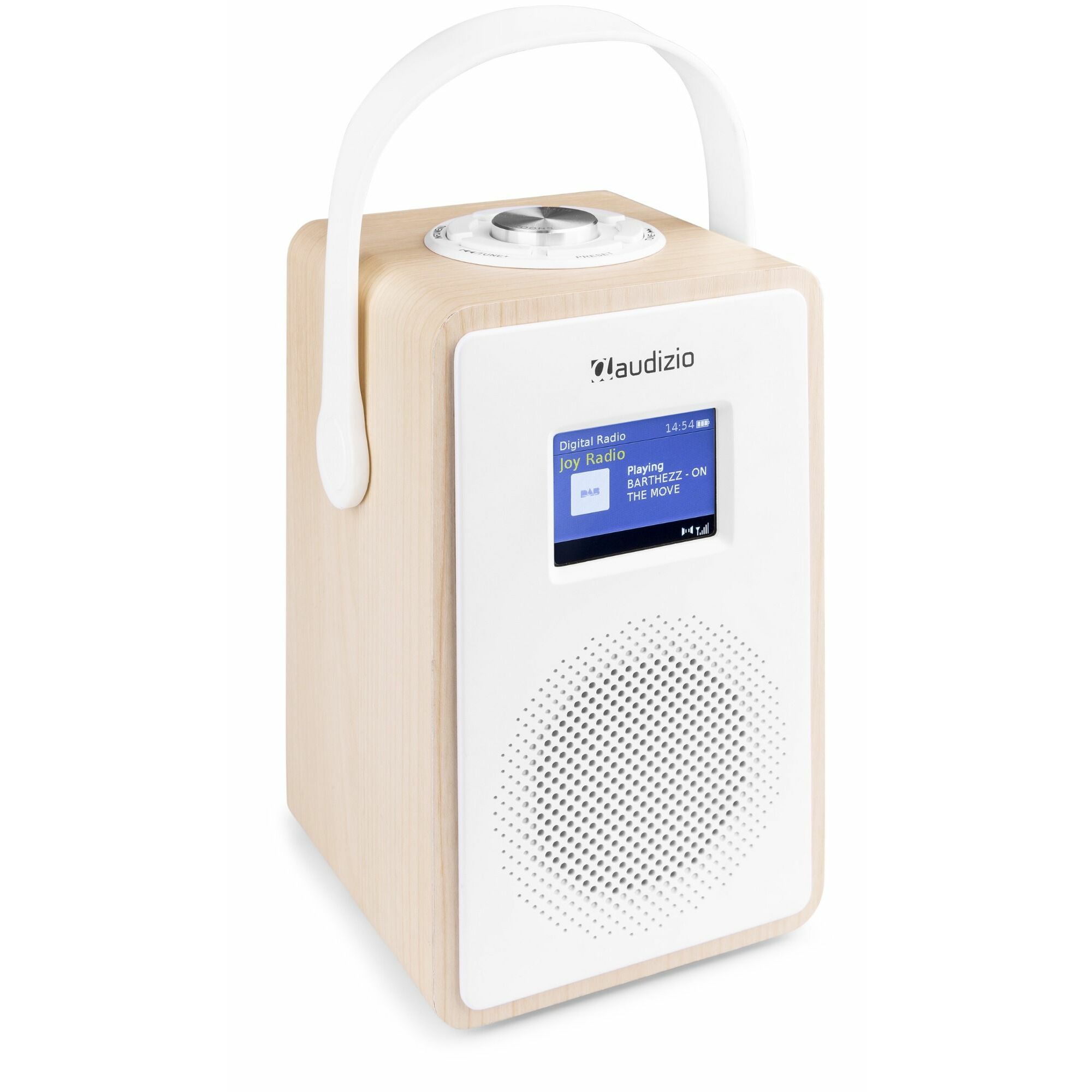 Audizio Modena draagbare radio met DAB, Bluetooth en accu - Wit