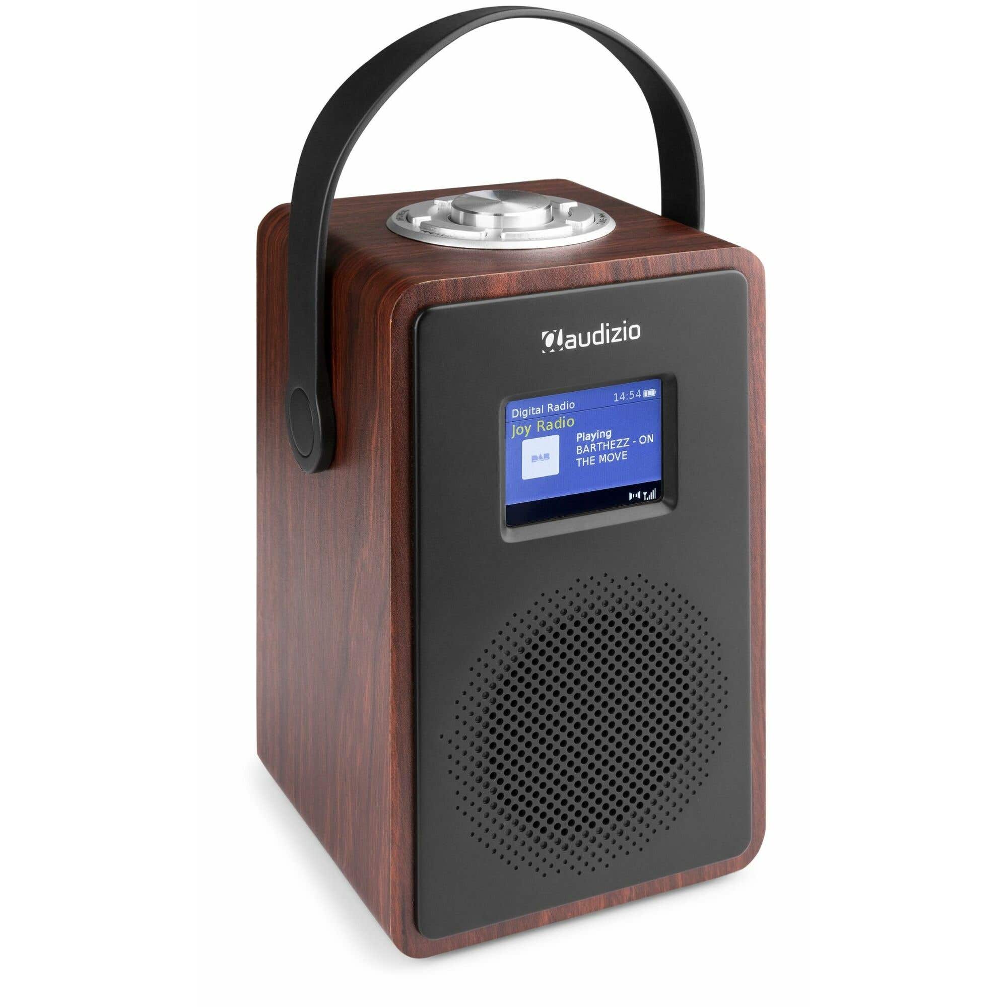 Audizio Modena draagbare radio met DAB, Bluetooth en accu - Hout