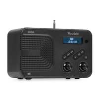 Audizio Badia DAB radio - Kleine radio met oplaadbare accu - Met Bluetooth en USB - Zwart