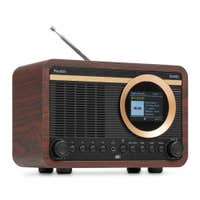 Audizio Ovaro DAB radio - Retro radio met Bluetooth, FM en DAB+ - Donker hout