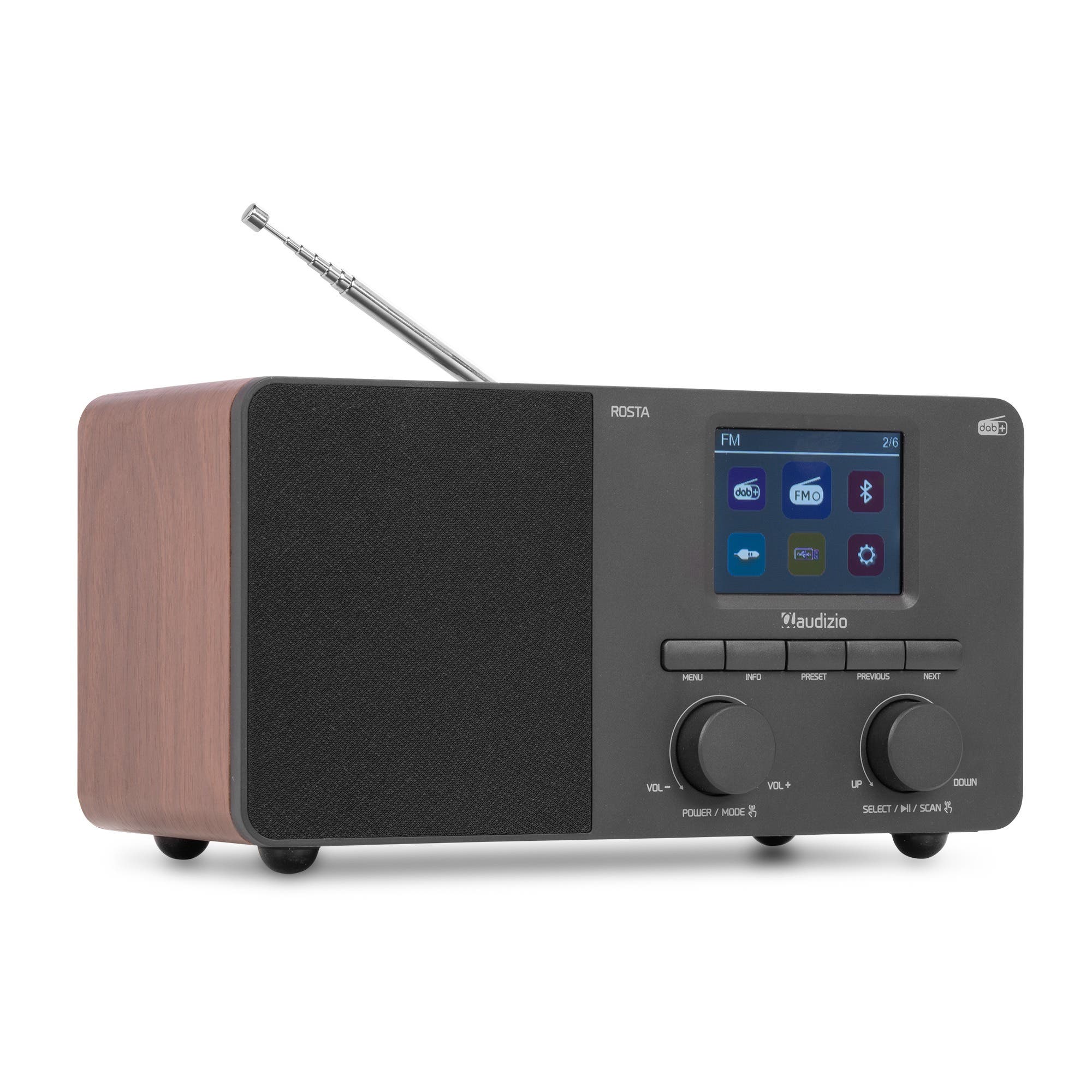 Audizio Rosta DAB radio - Digitale radio met Bluetooth - 40W -