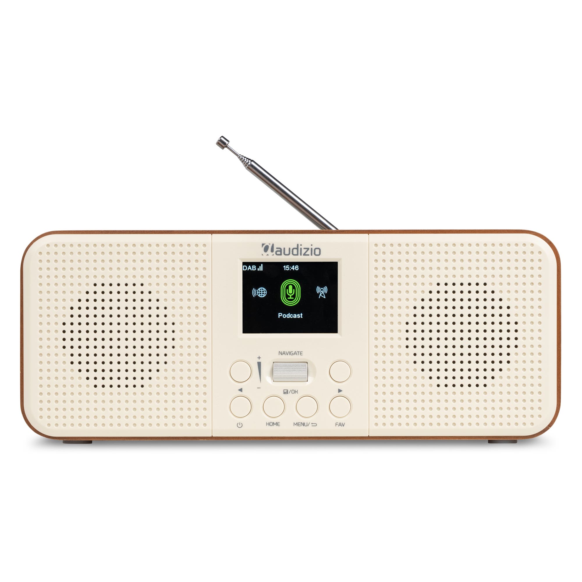 Audizio Bucine WiFi internetradio - FM en DAB radio - Radio met Bluetooth en auto scan - Crème