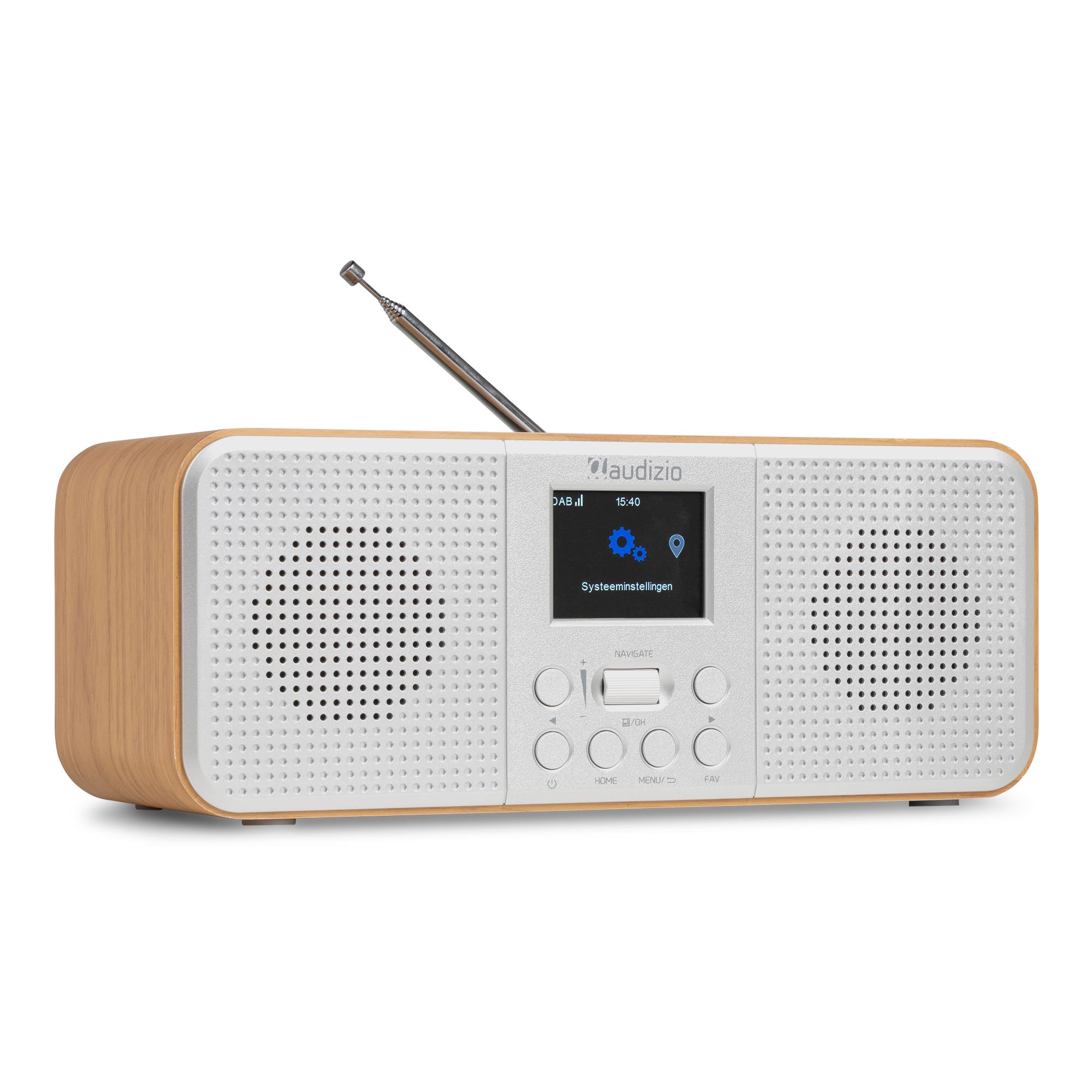 Audizio Bucine WiFi internetradio - FM en DAB radio - Radio met Bluetooth en auto scan - Zilver