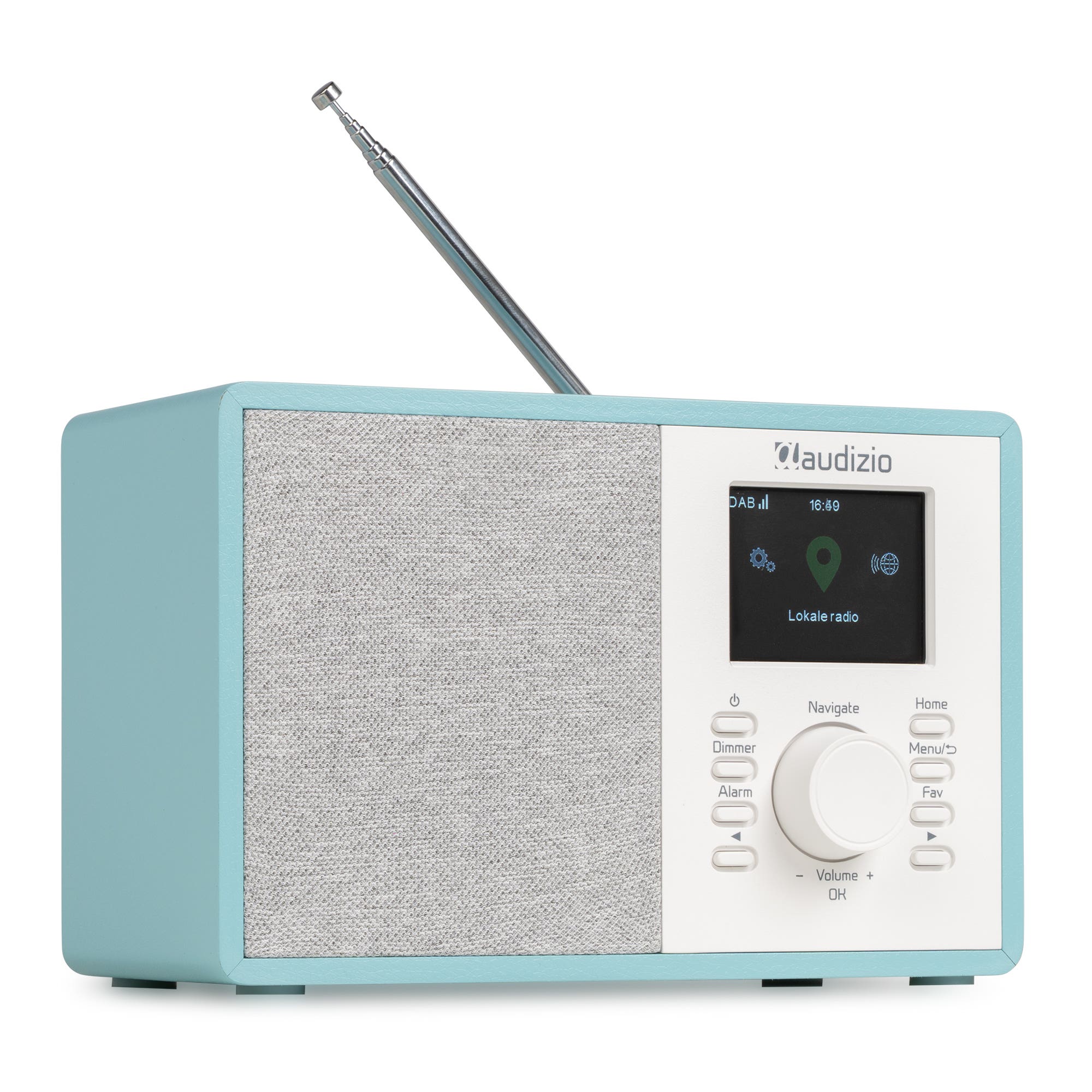 Audizio Cosa internetradio - FM en DAB radio - Kleine radio met Bluetooth - Blauw
