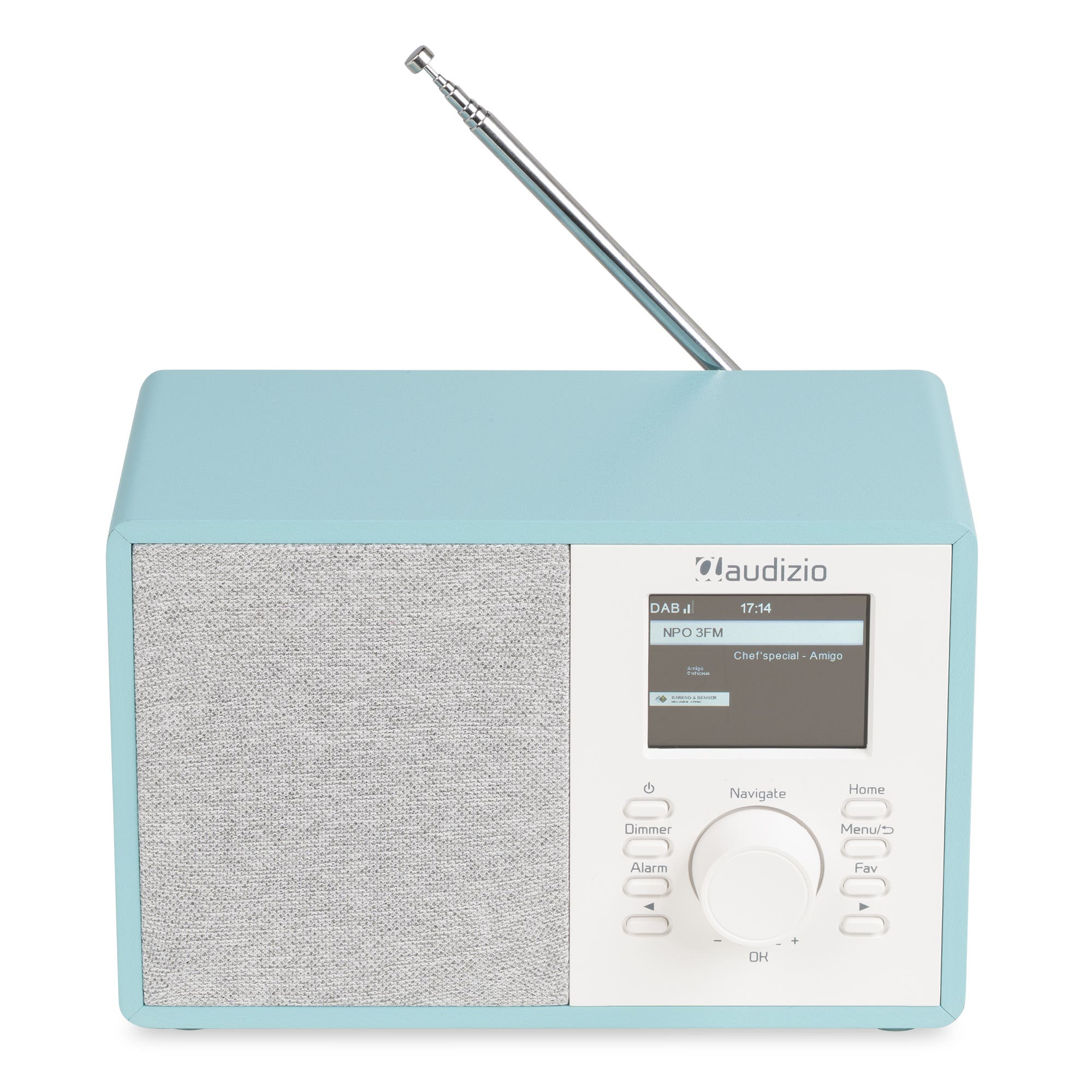 Audizio Cosa internetradio - FM en DAB radio - Kleine radio met Bluetooth - Blauw