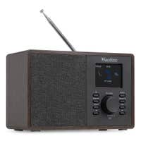 Retourdeal - Audizio Cosa internetradio - FM en DAB radio - Kleine radio met Bluetooth - Donkerbruin