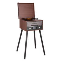Audizio Modesto platenspeler op poten - Retro platenspeler - Bluetooth, DAB en FM radio - Houtlook