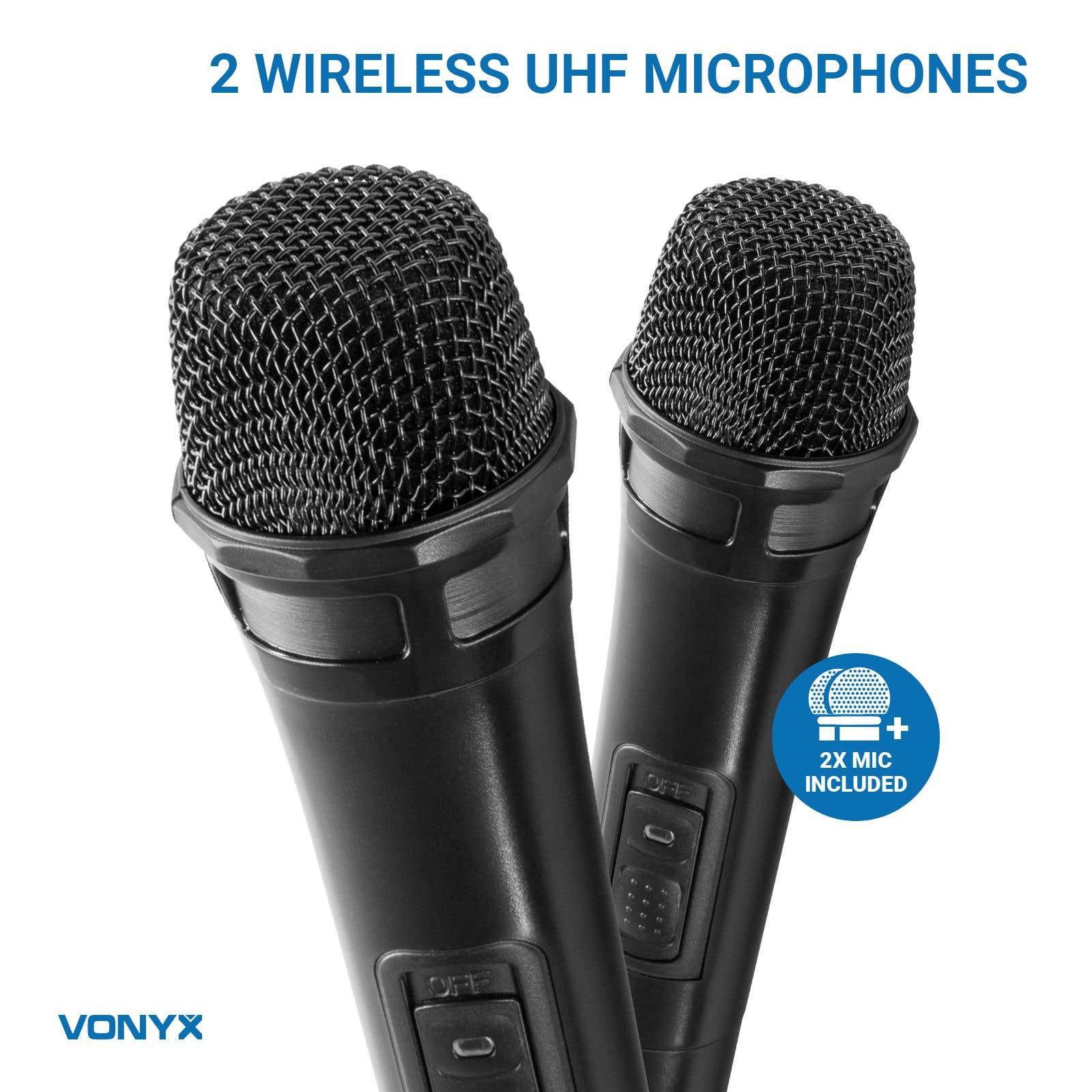Vonyx AV510 karaoke set met 2x microfoon kopen?