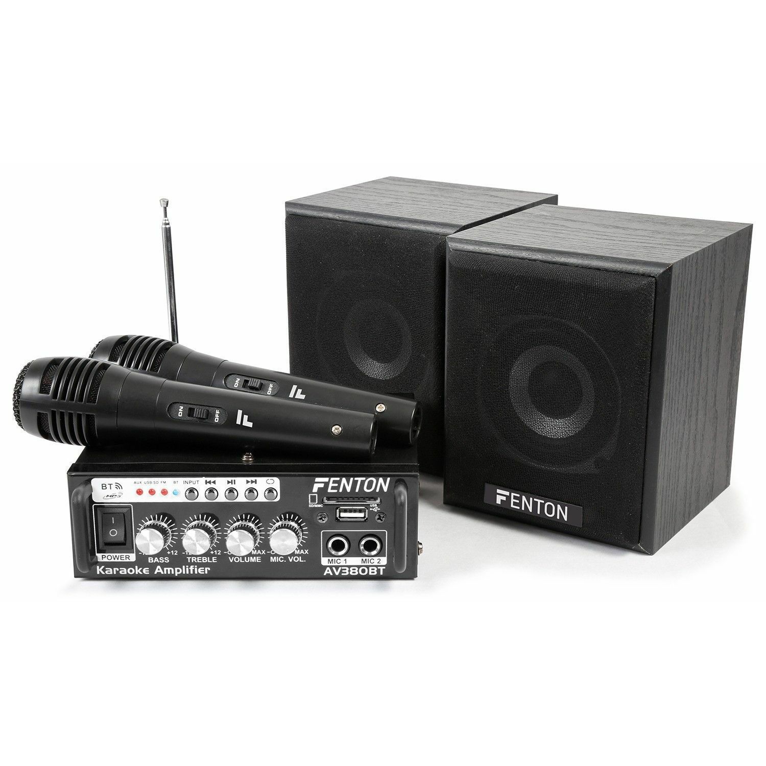 Dagaanbieding - Fenton AV380BT Karaoke set met USB en Bluetooth - PlugenPlay dagelijkse koopjes