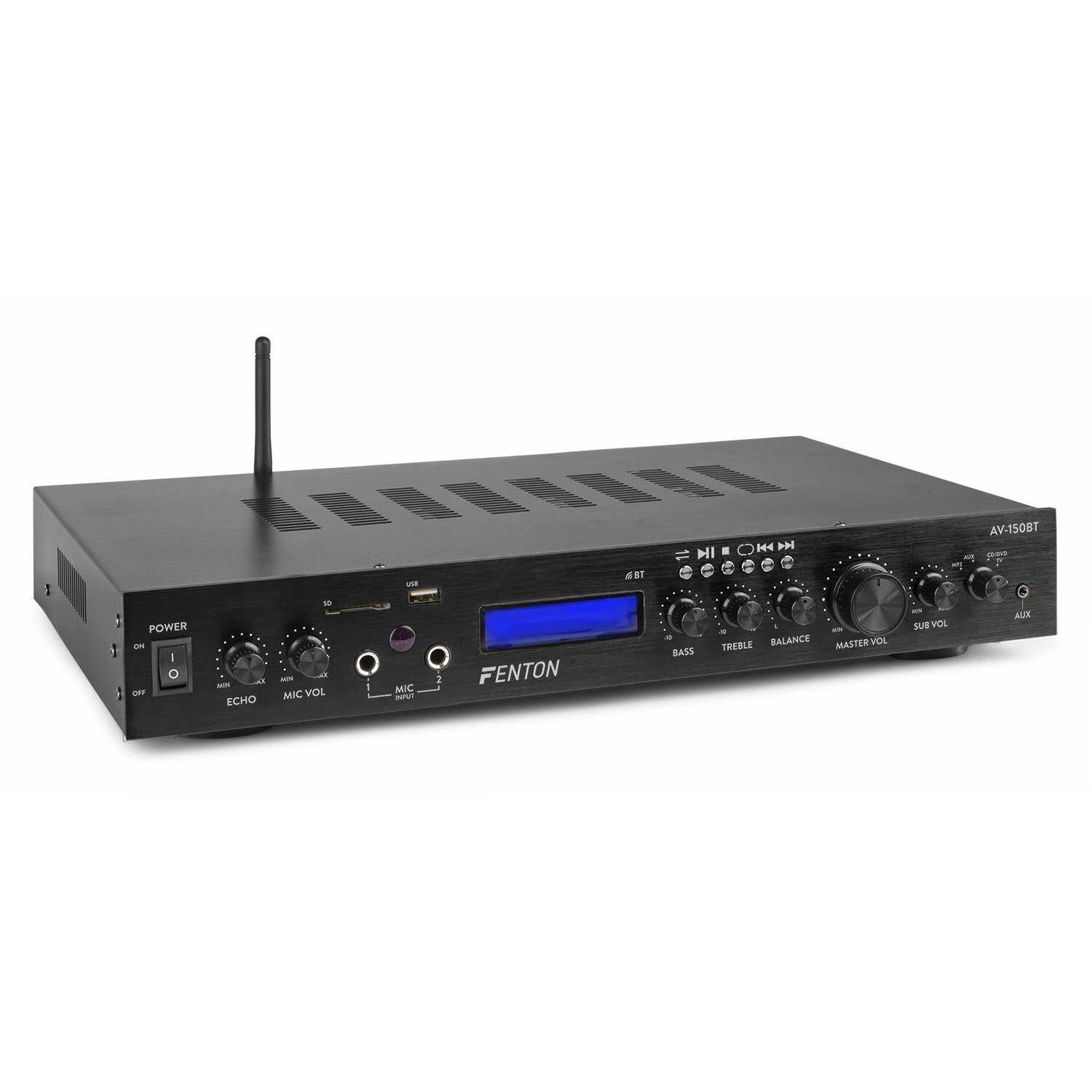 Fenton Retourdeal -  AV-150BT 5-kanaals surround versterker met