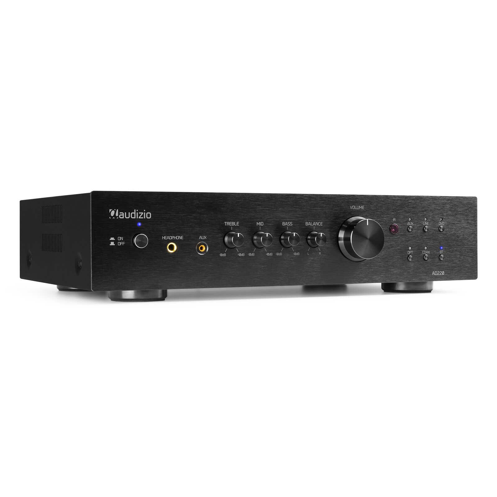 Retourdeal - Audizio AD220B stereo versterker - 2.1 hifi versterker met Bluetooth - Zwart