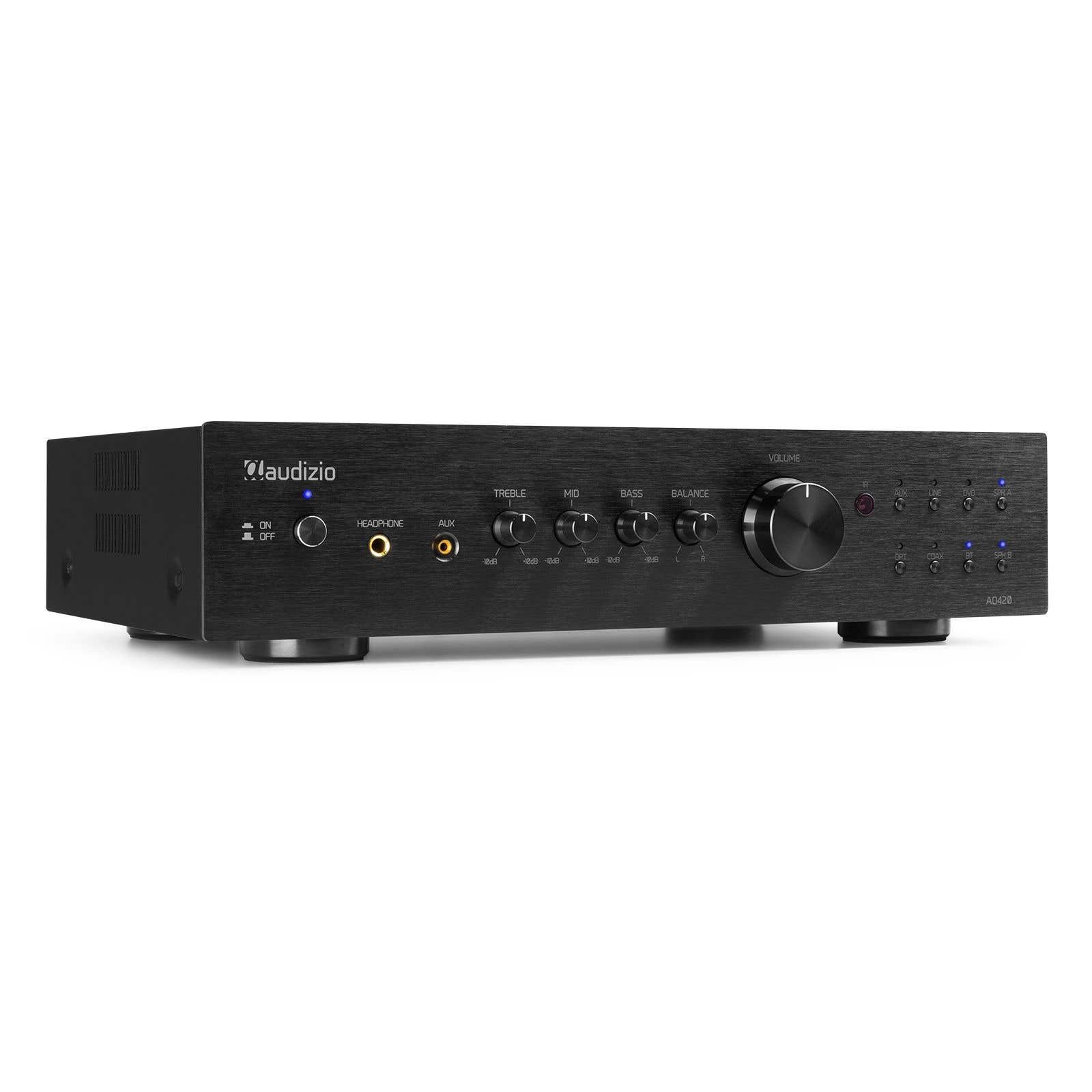Retourdeal - Audizio AD420B stereo versterker - 4-kanaals - 2.1 hifi