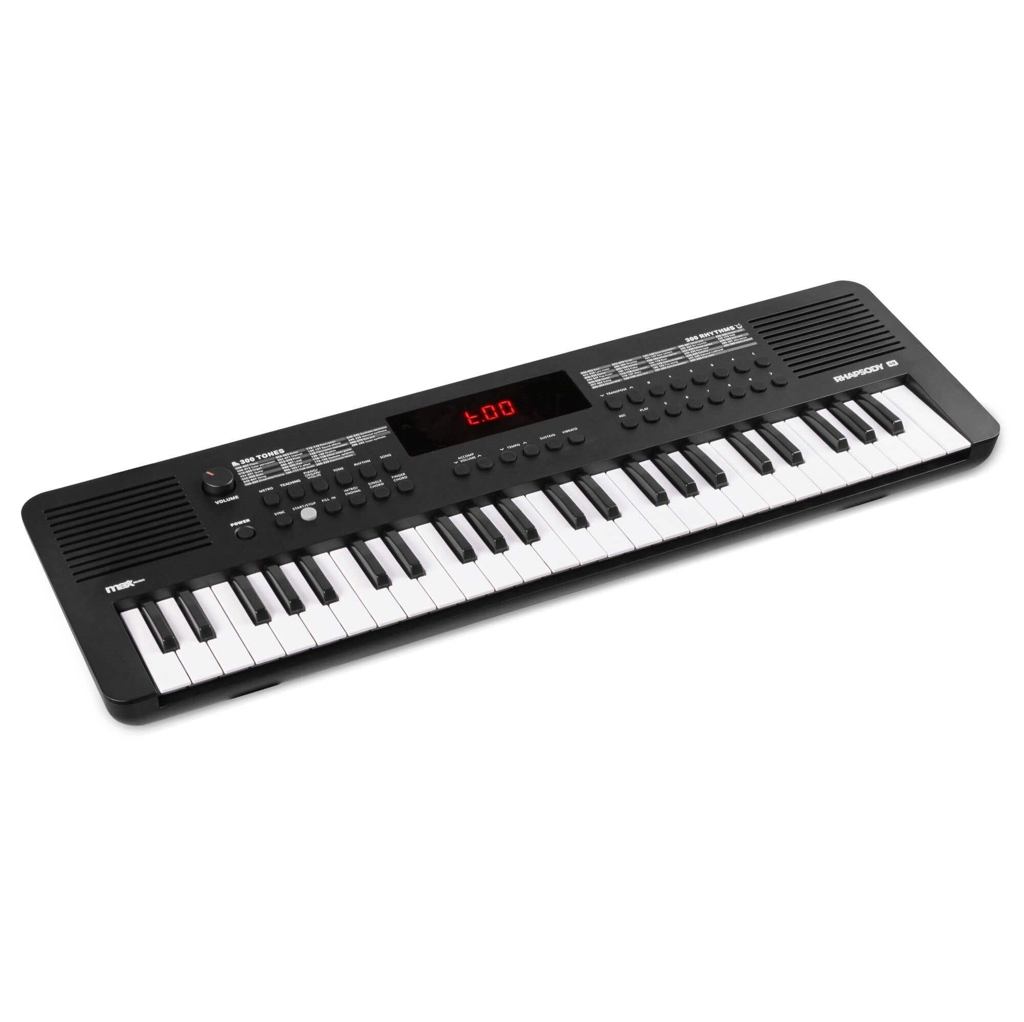 MAX Rhapsody MIDI keyboard - Producer keyboard met 49 toetsen - Beginners MIDI keyboard USB