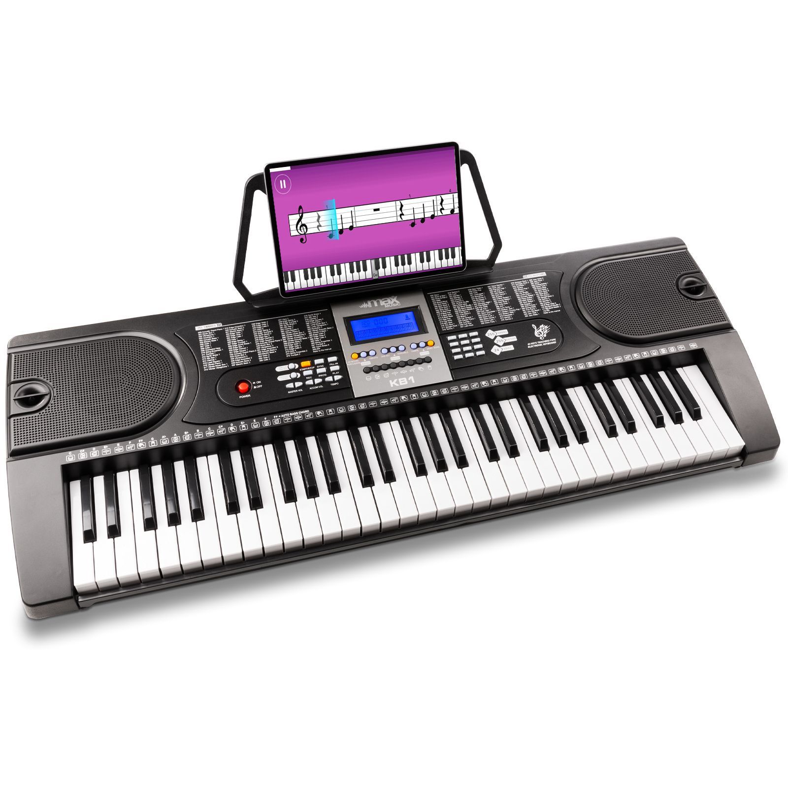 Retourdeal - MAX KB1 Keyboard met 61 toetsen en trainingsfunctie