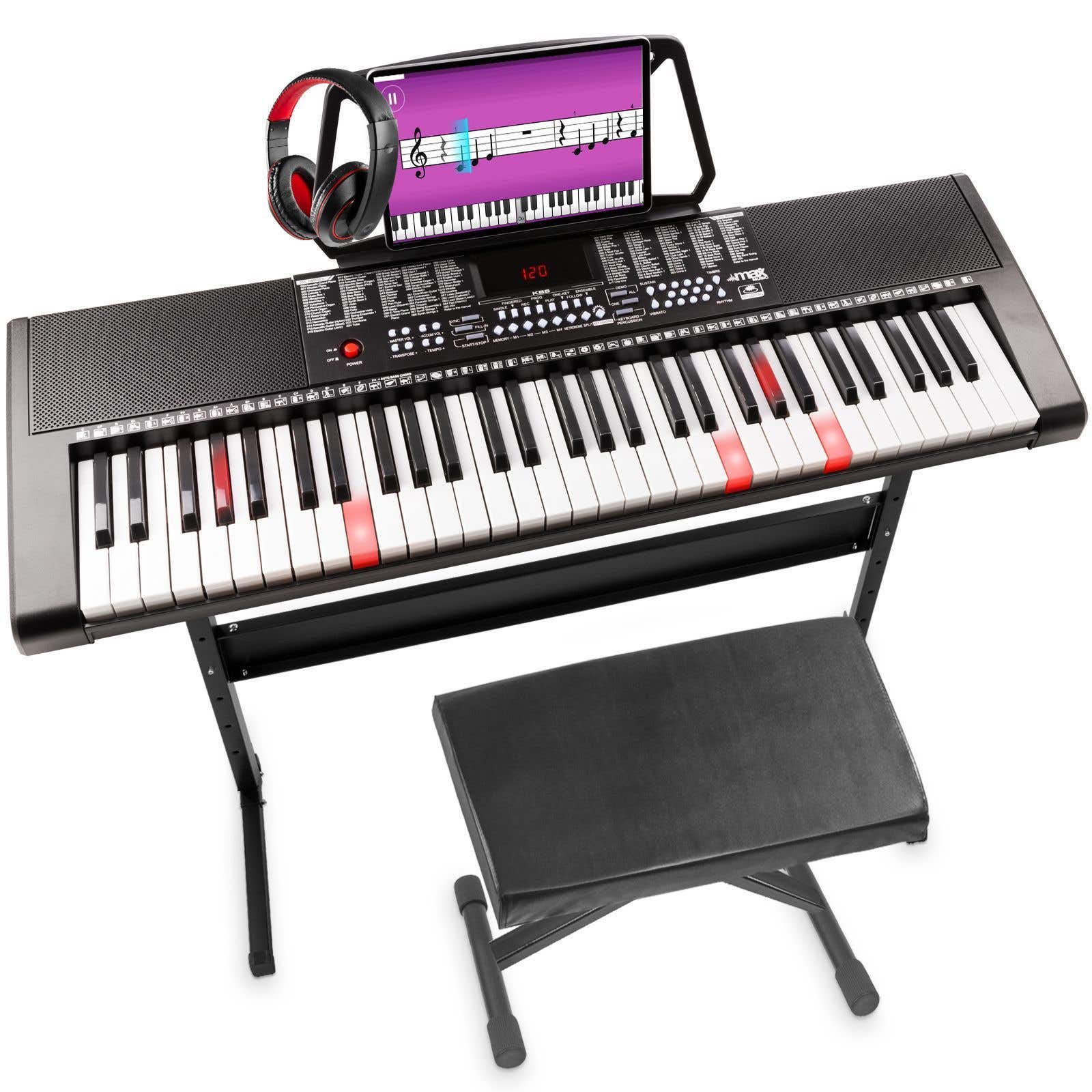 Retourdeal - MAX KB5SET keyboard met 61 lichtgevende toetsen,