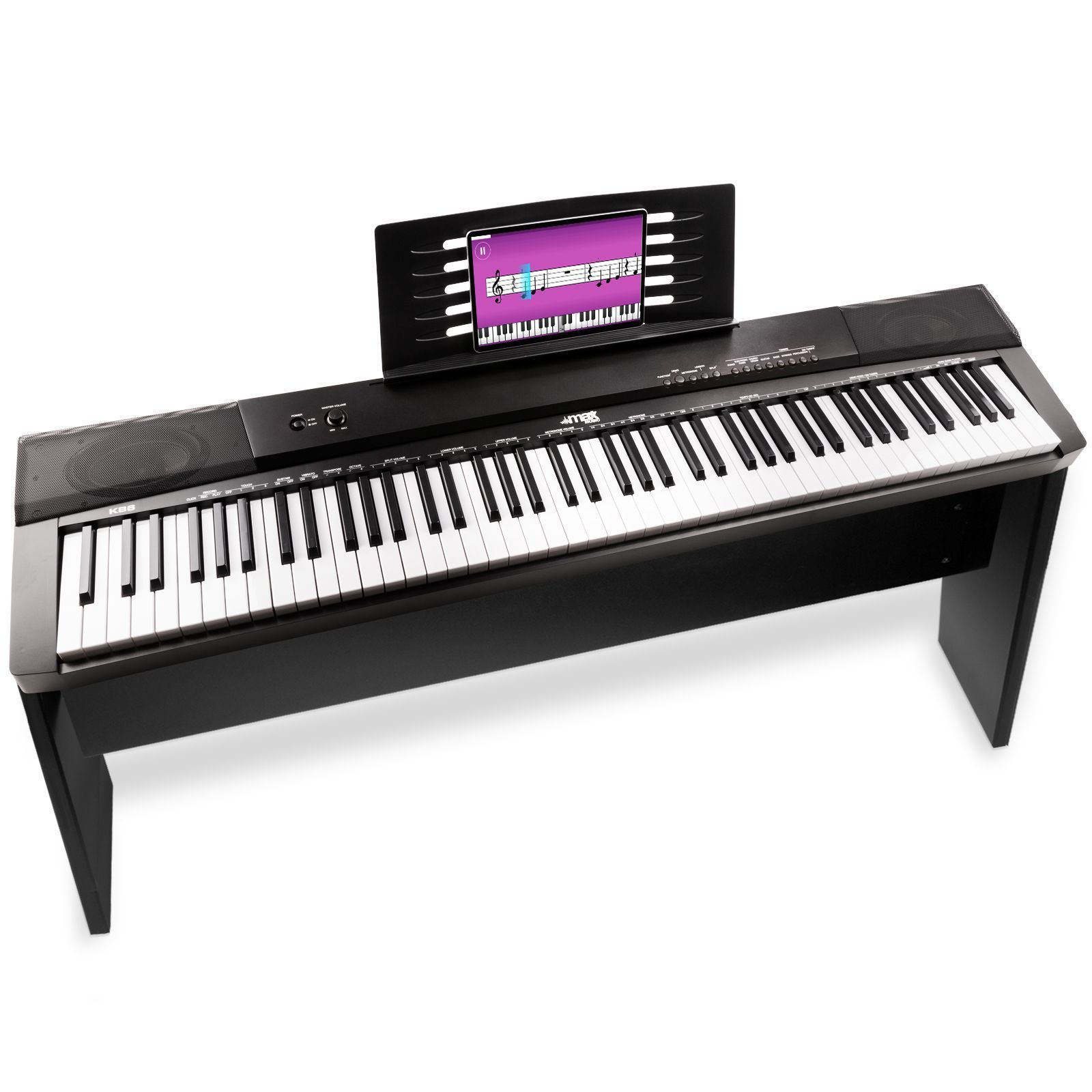Retourdeal - MAX KB6W digitale piano met 88 toetsen en meubel