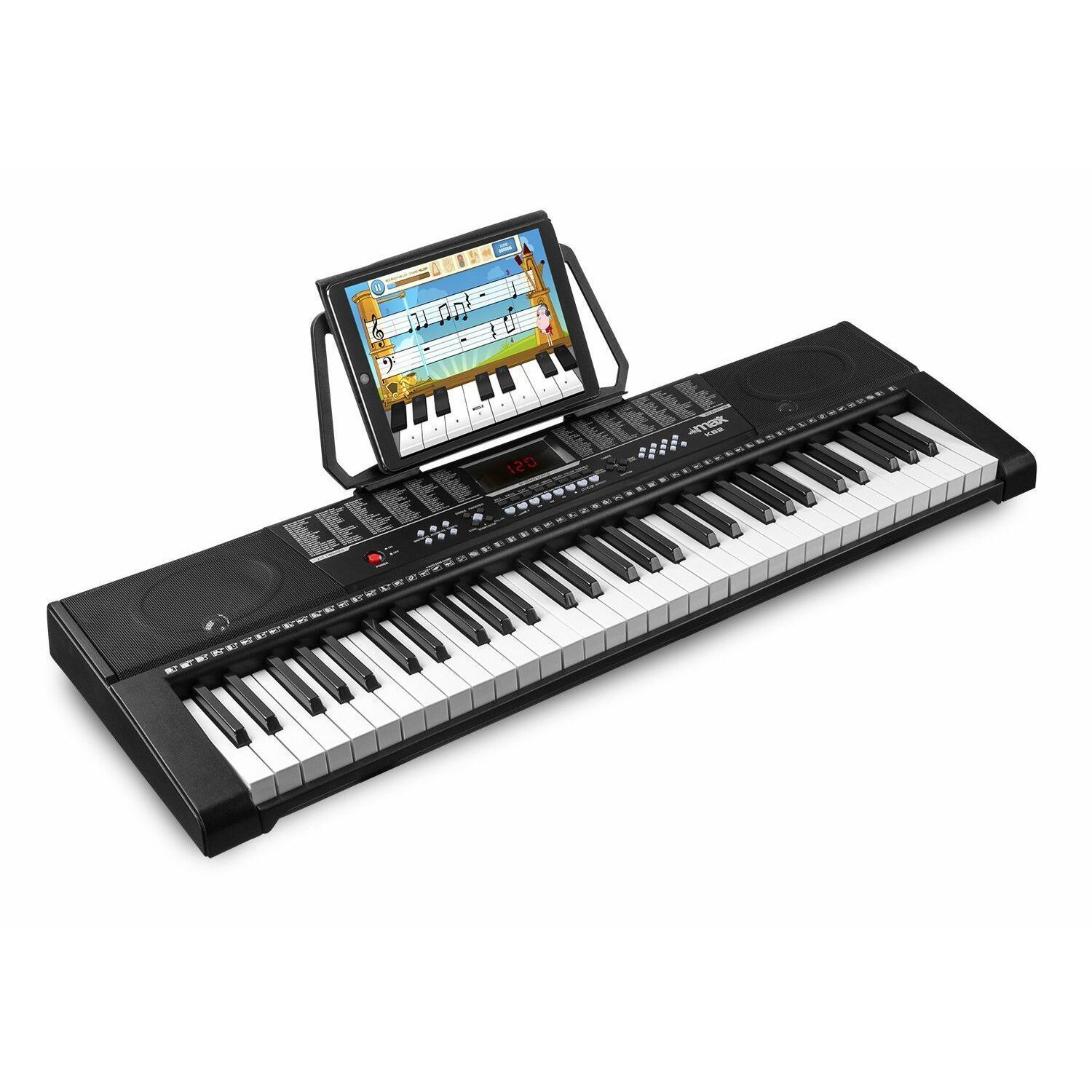 MAX KB2 Keyboard met 61 toetsen, USB mp3 speler en opnamefunctie