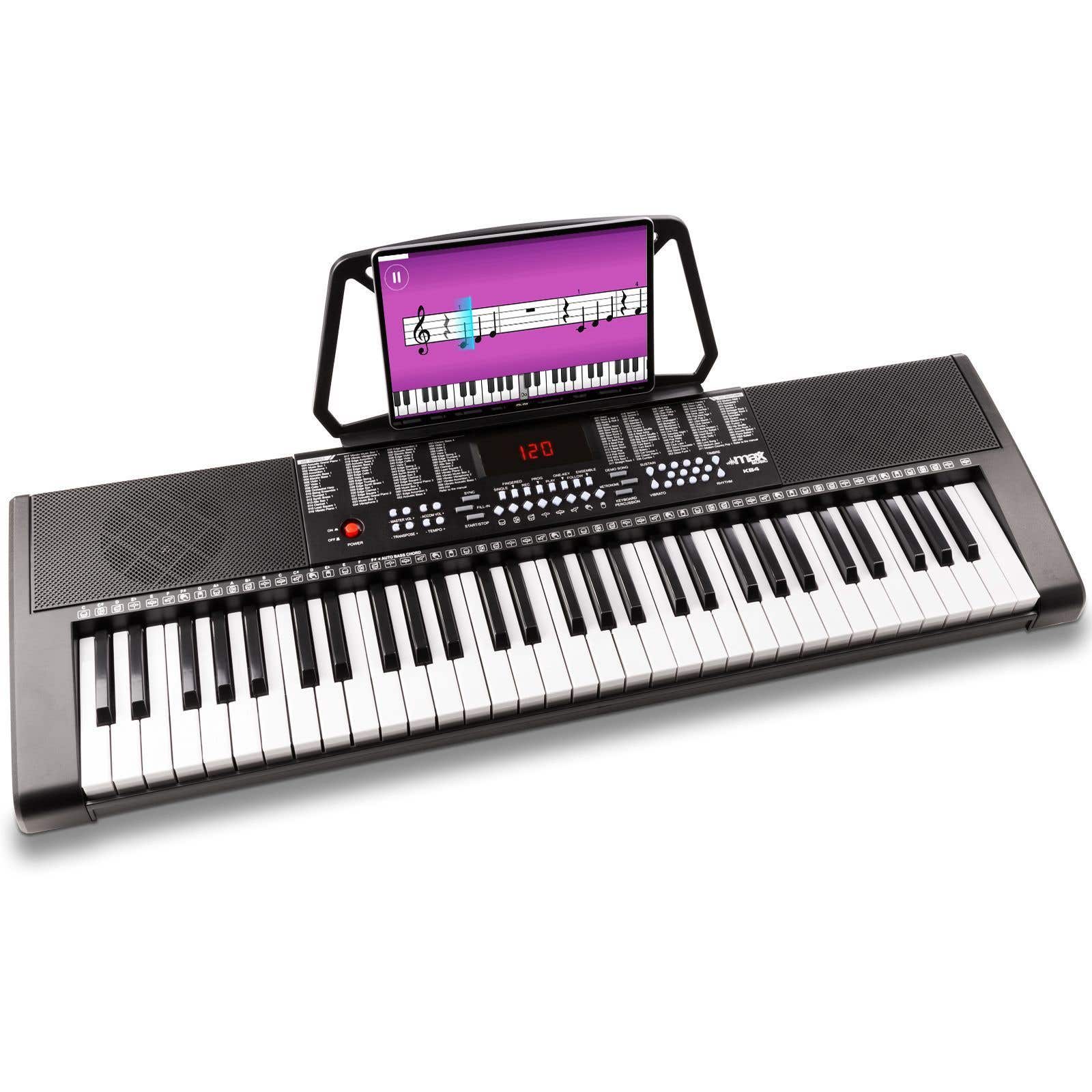 Retourdeal - MAX KB4 Beginners Keyboard met 61 toetsen en