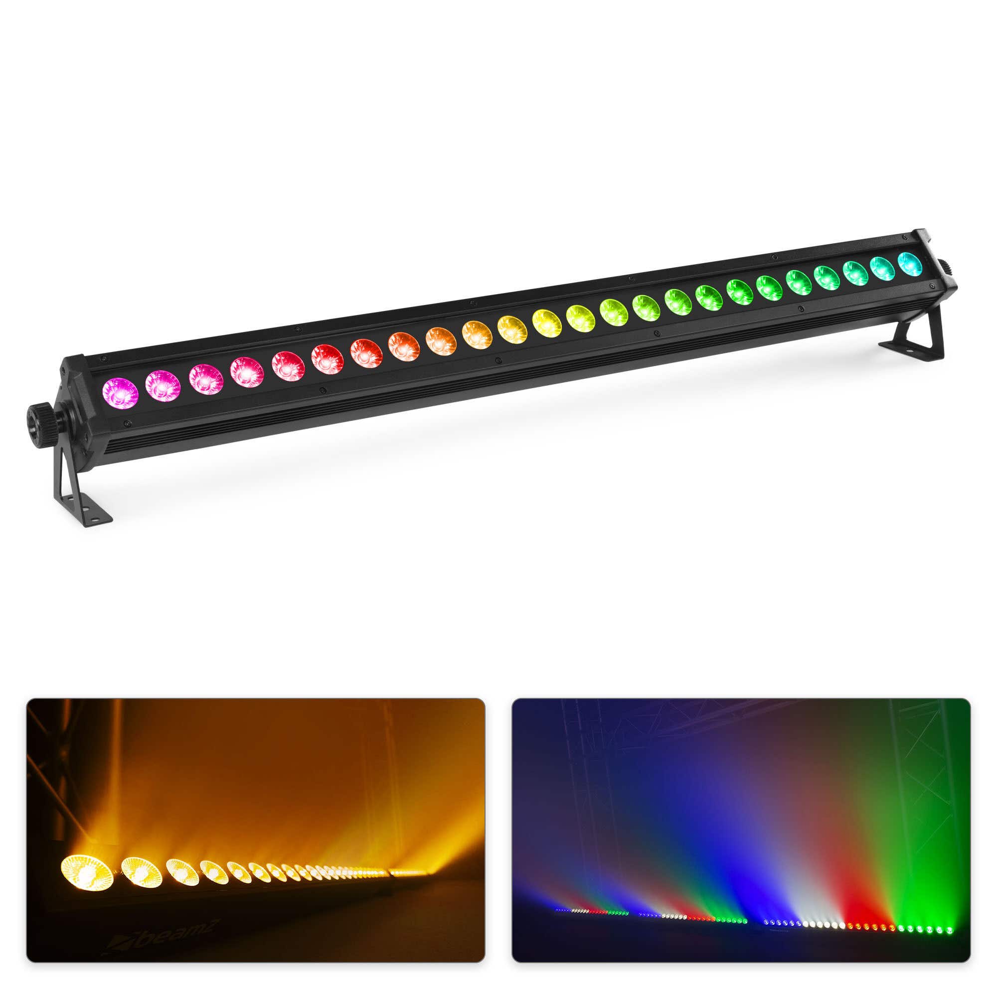 BeamZ LCB246IP LED bar met 24x 6W LED’s - RGBWA-UV - IP65 Waterdicht - Blacklight bar