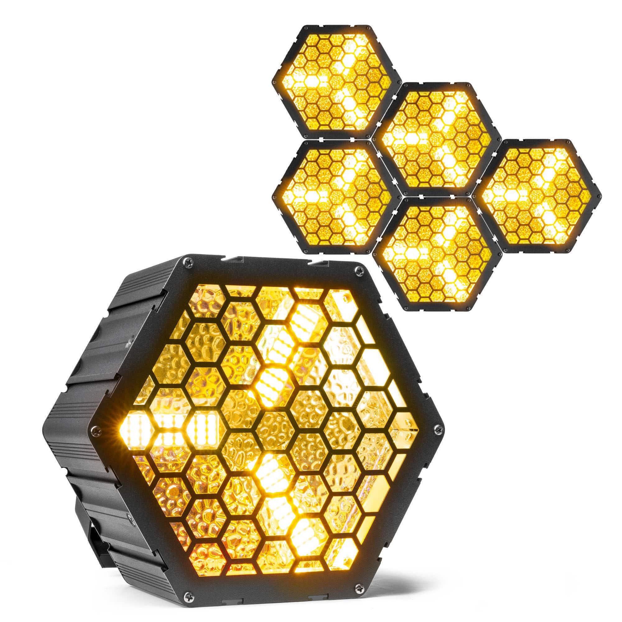 BeamZ Set van 6x RB90 Retro Blinders met 3x 30W RGB/WW LED's