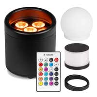 BeamZ Professional Helios accu uplight - IP65 Waterdicht - Met magnetische diffusers - RGBW-UV