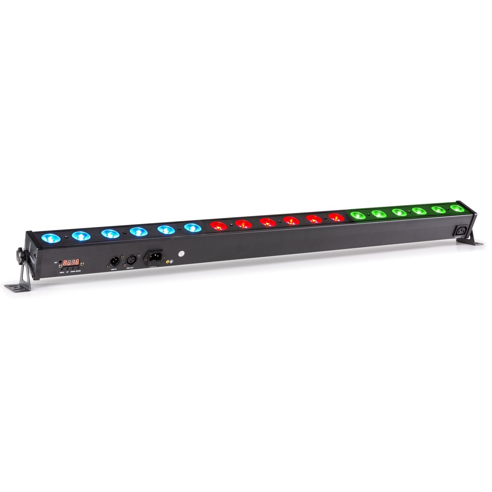 Retourdeal - BeamZ LCB183 DMX LED bar met 18x 4W RGB LED&apos;s in 3