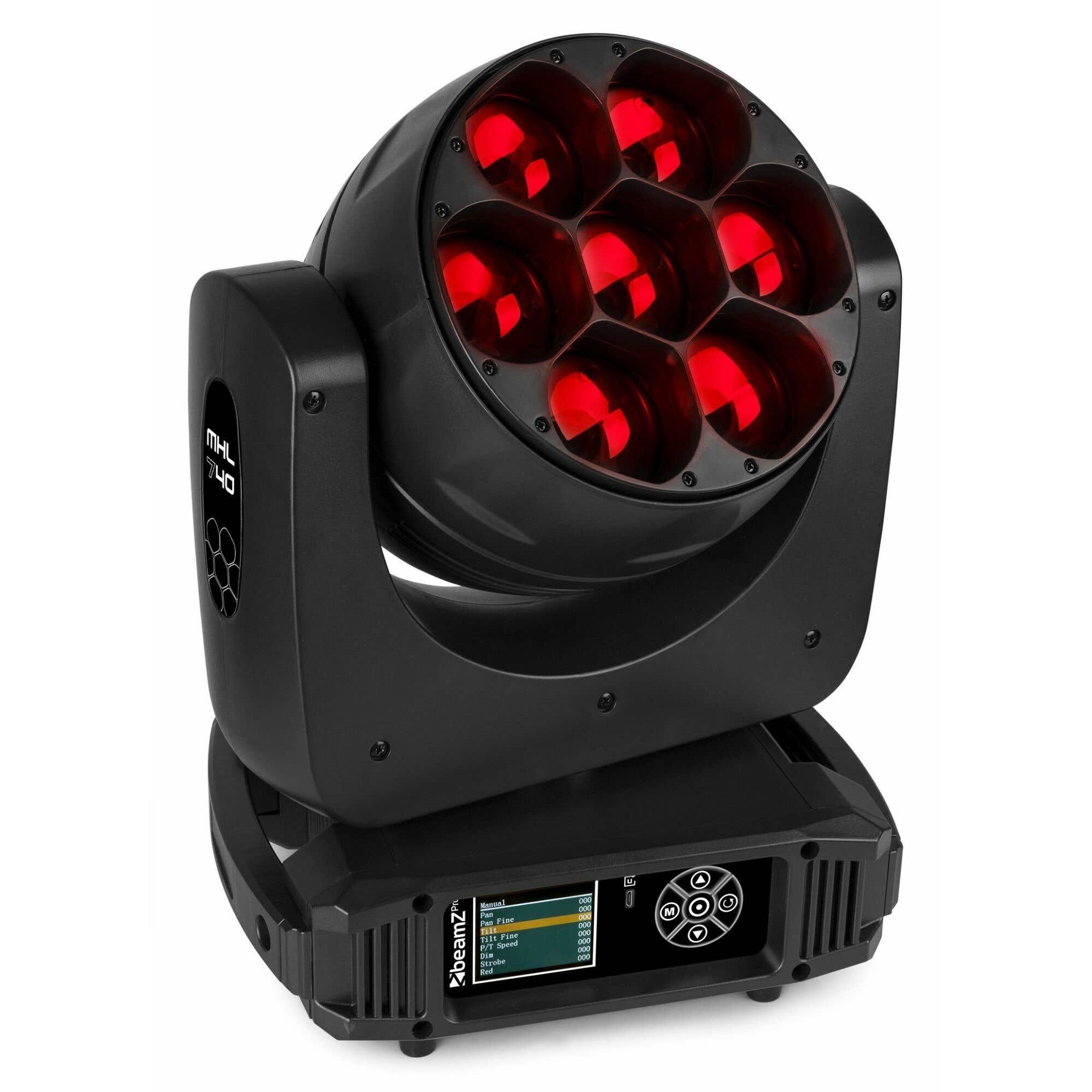 BeamZ Professional MHL740 LED Moving Head Zoom 7x40 Watt