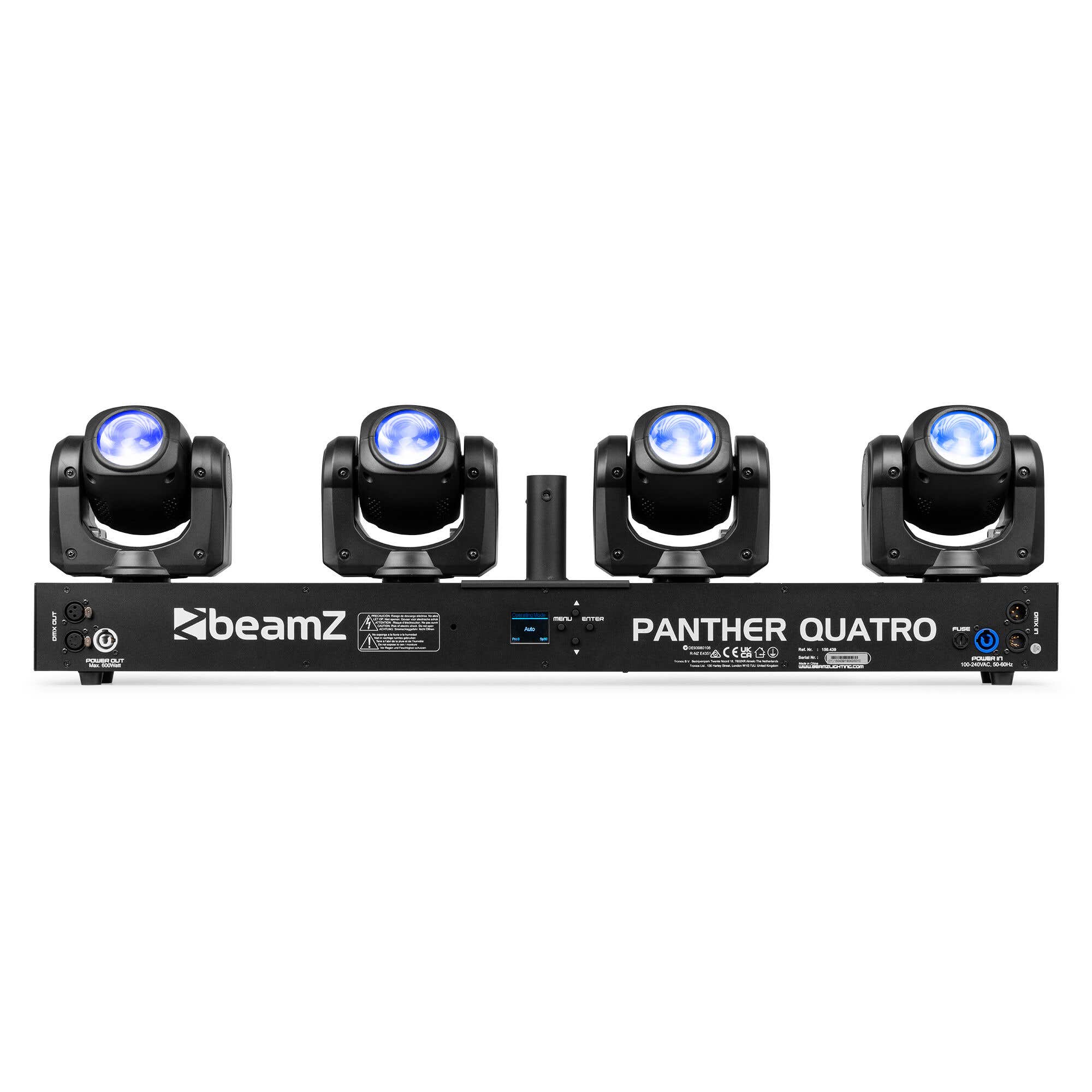 BeamZ Panther Quatro Beam Bar - Bar met 4 moving heads - RGBW - 160W 