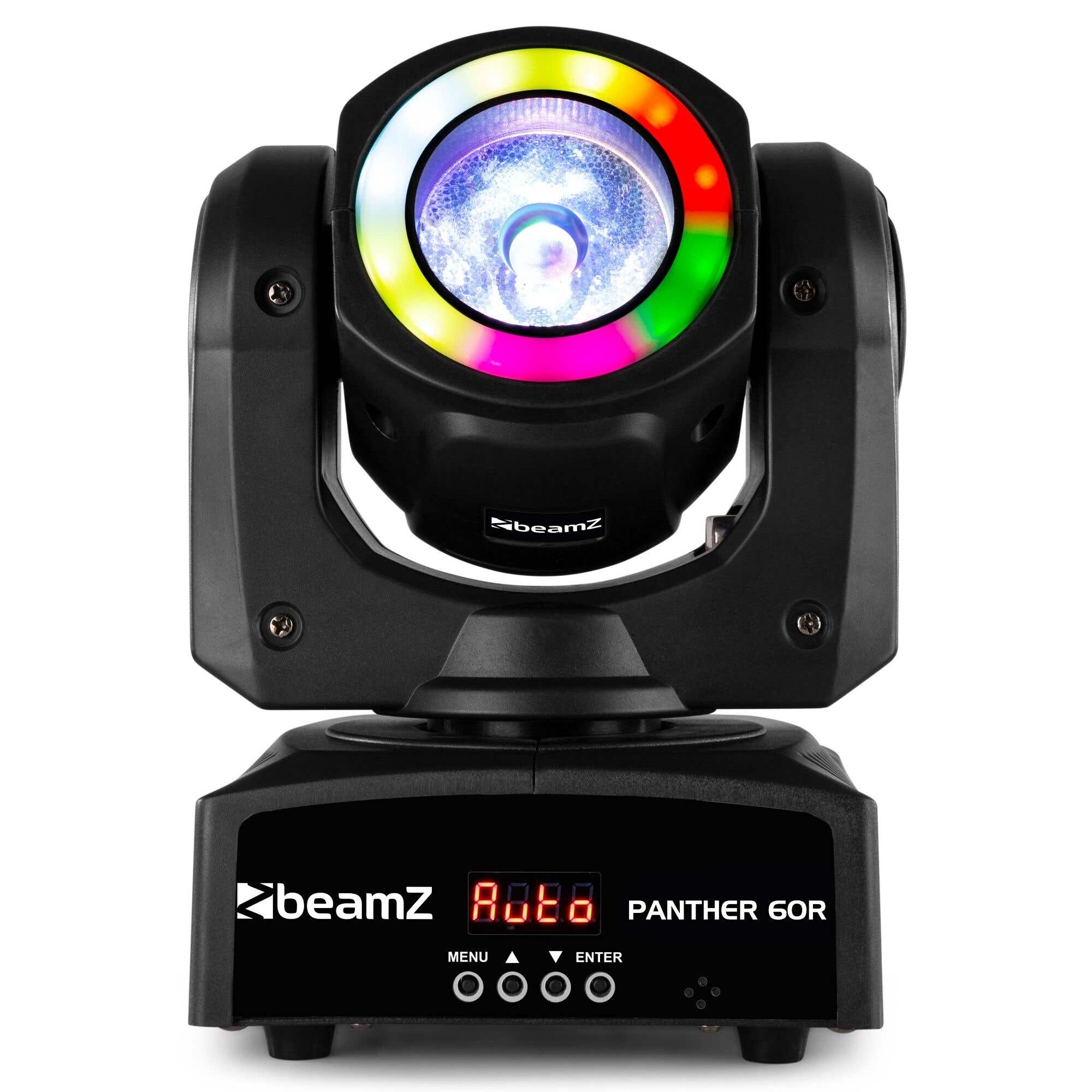 BeamZ Retourdeal -  Panther 60R LED Beam Moving Head met LED-ring - 60