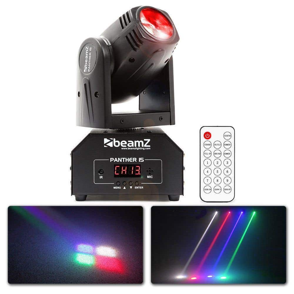 BeamZ Panther 15 compacte LED moving head met afstandsbediening