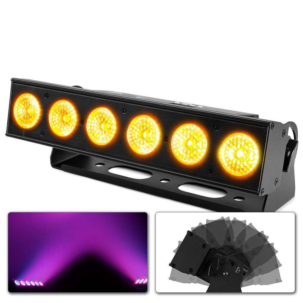 Retourdeal - BeamZ BBB612 accu LED BAR voor belichting van muren,