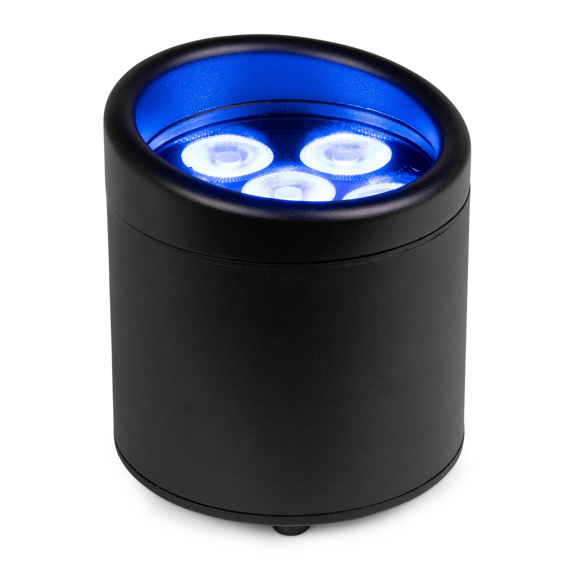 Retourdeal - BeamZ Professional Helios accu uplight - IP65 Waterdicht - Met magnetische diffusers - RGBW-UV