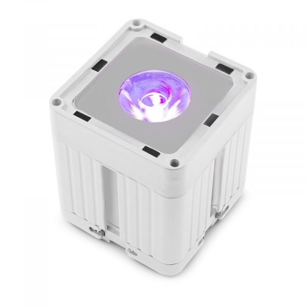 Beamz Professional KUBE20WH - IP65 - RGBWA-UV - Uplight op accu voor
