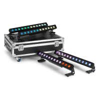 BeamZ Pro set van 4 LCB1215IP LED Barren in flightcase - 12x 15W 6-in-1 LED's - IP65
