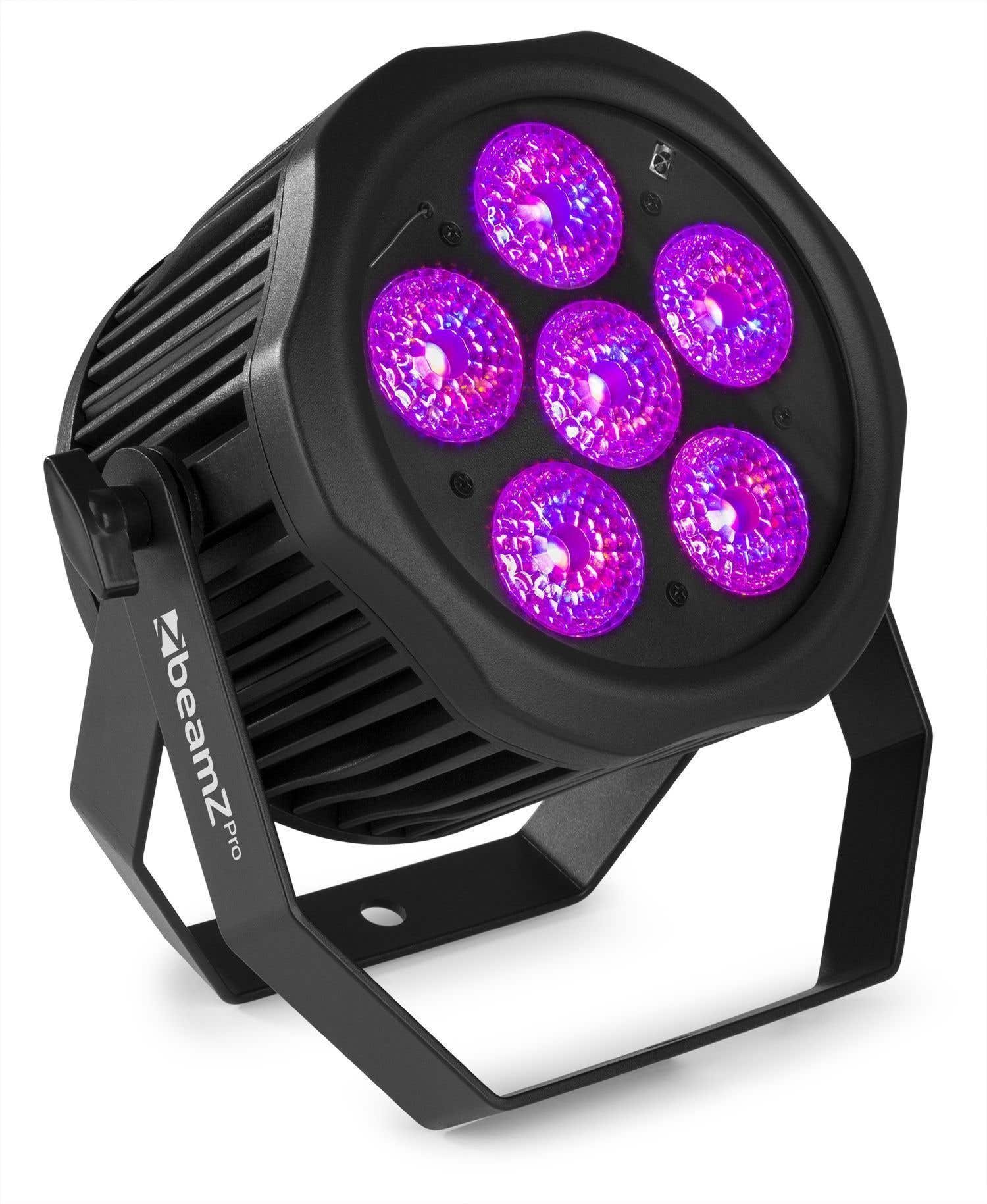 Retourdeal - BeamZ WBP612IP aluminium accu LED par - 6x 12W