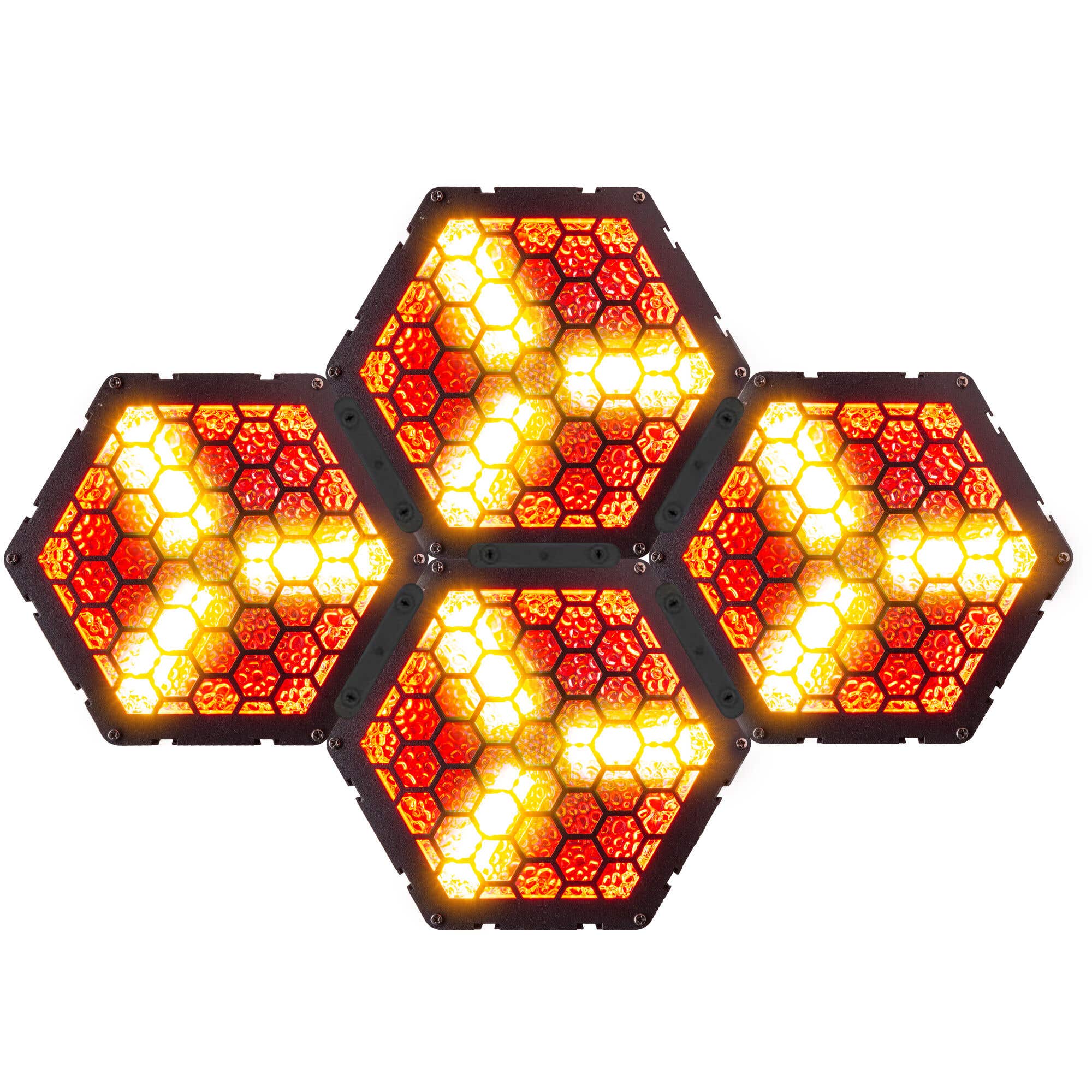 BeamZ Set van 4x RB90-5 Retro Blinders - 3x 30W RGB/WW LED’s - 5 pins DMX 