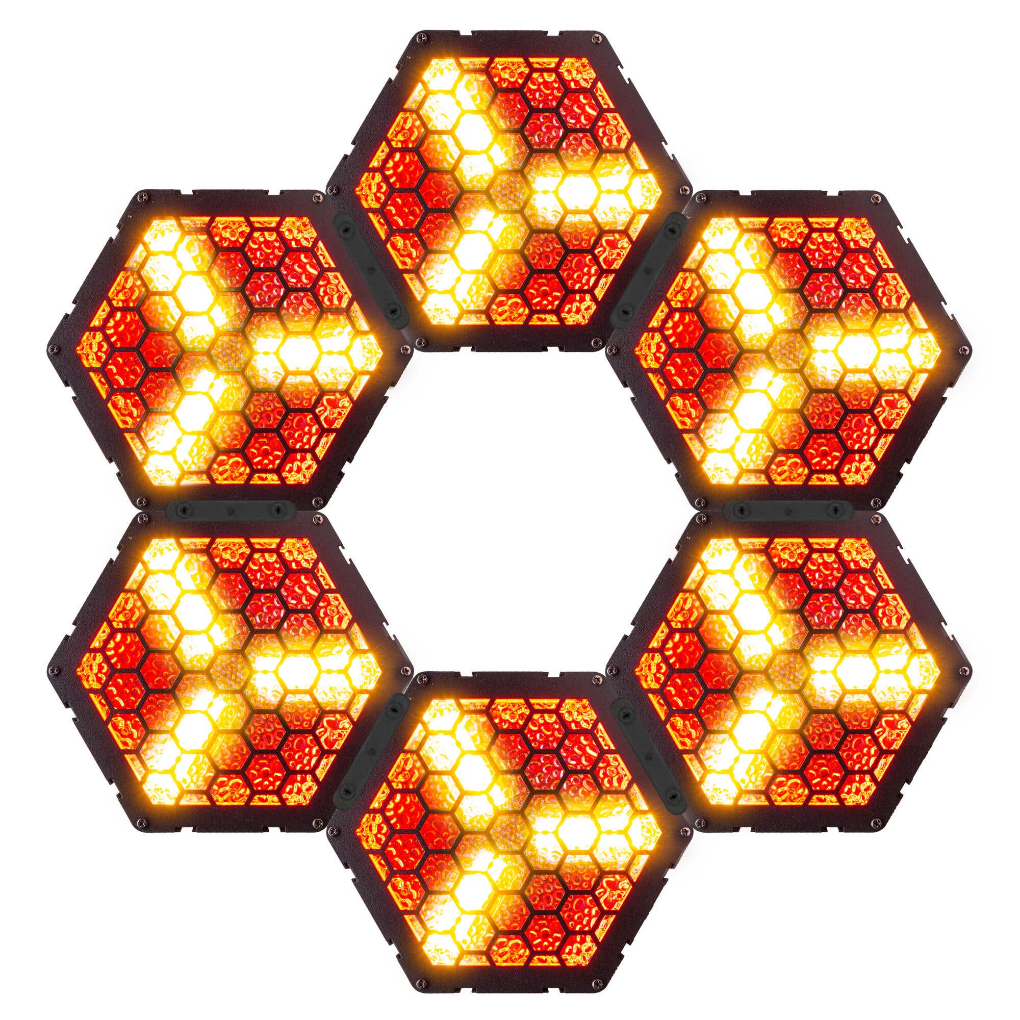 BeamZ Set van 6x RB90-5 Retro Blinders - 3x 30W RGB/WW LED’s - 5 pins DMX