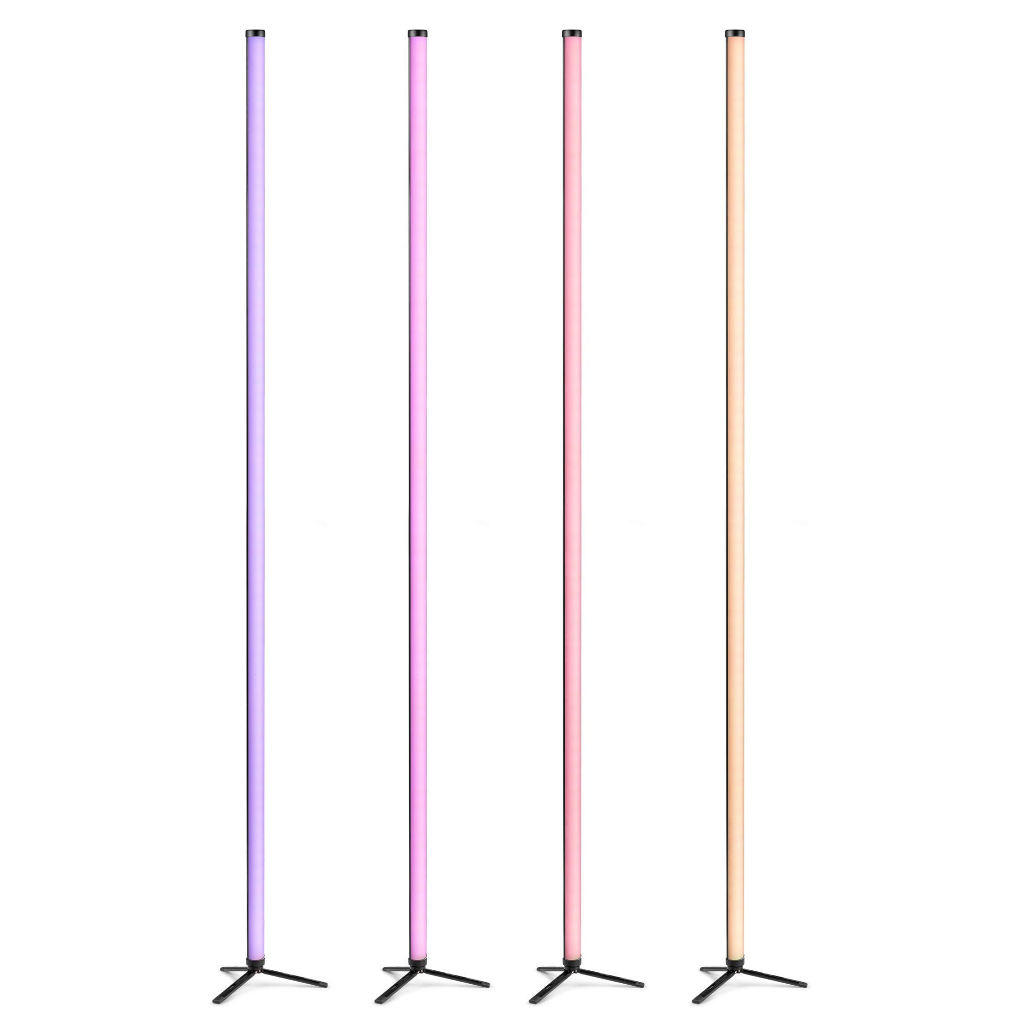 BeamZ Pro Hera L - LED tube set in flightcase - 4 LED tubes op accu - 2 Meter - IP65 - RGBMA LED’s