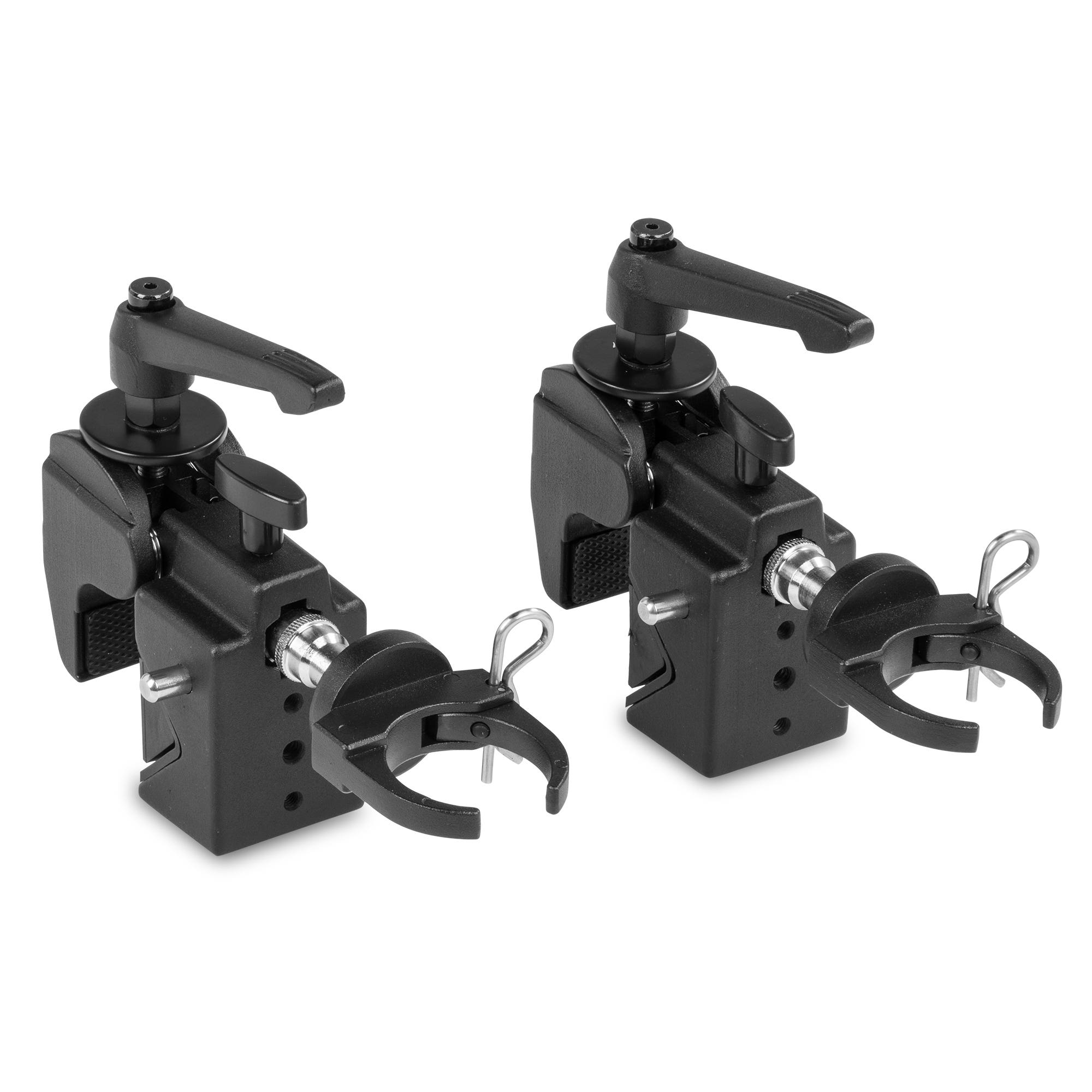 BeamZ Pro HRTC set van twee trussklemmen voor Hera LED tubes - Zwart 