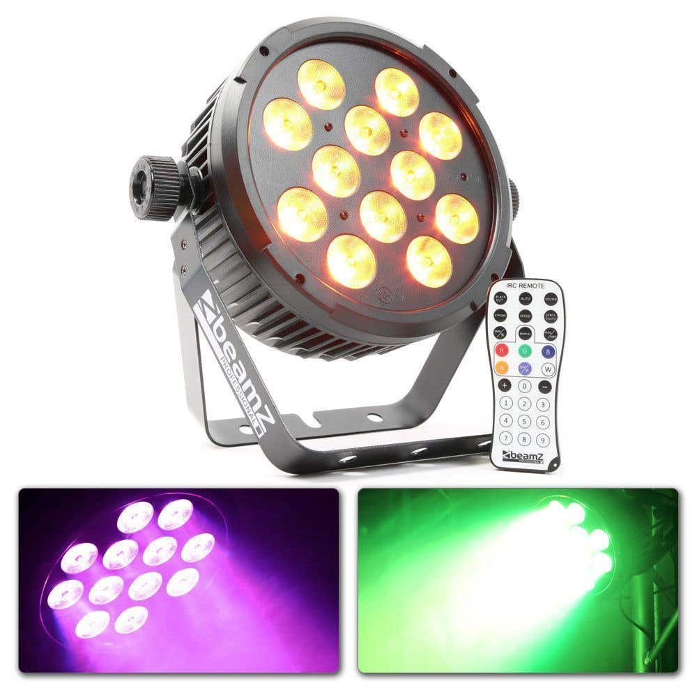 Retourdeal - BeamZ BT300 FlatPAR 12x 10W DMX met afstandsbediening