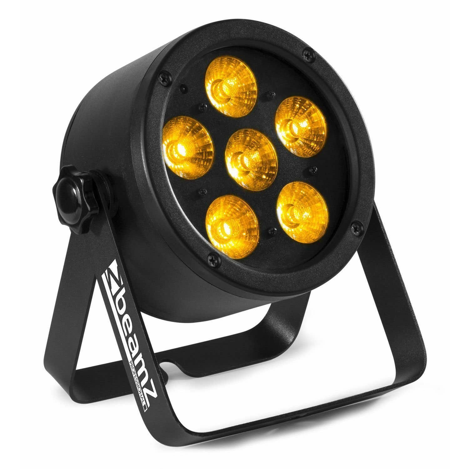 Retourdeal - BeamZ BAC302 Aluminium LED Par met 6x 12W 6-in-1 LEDs