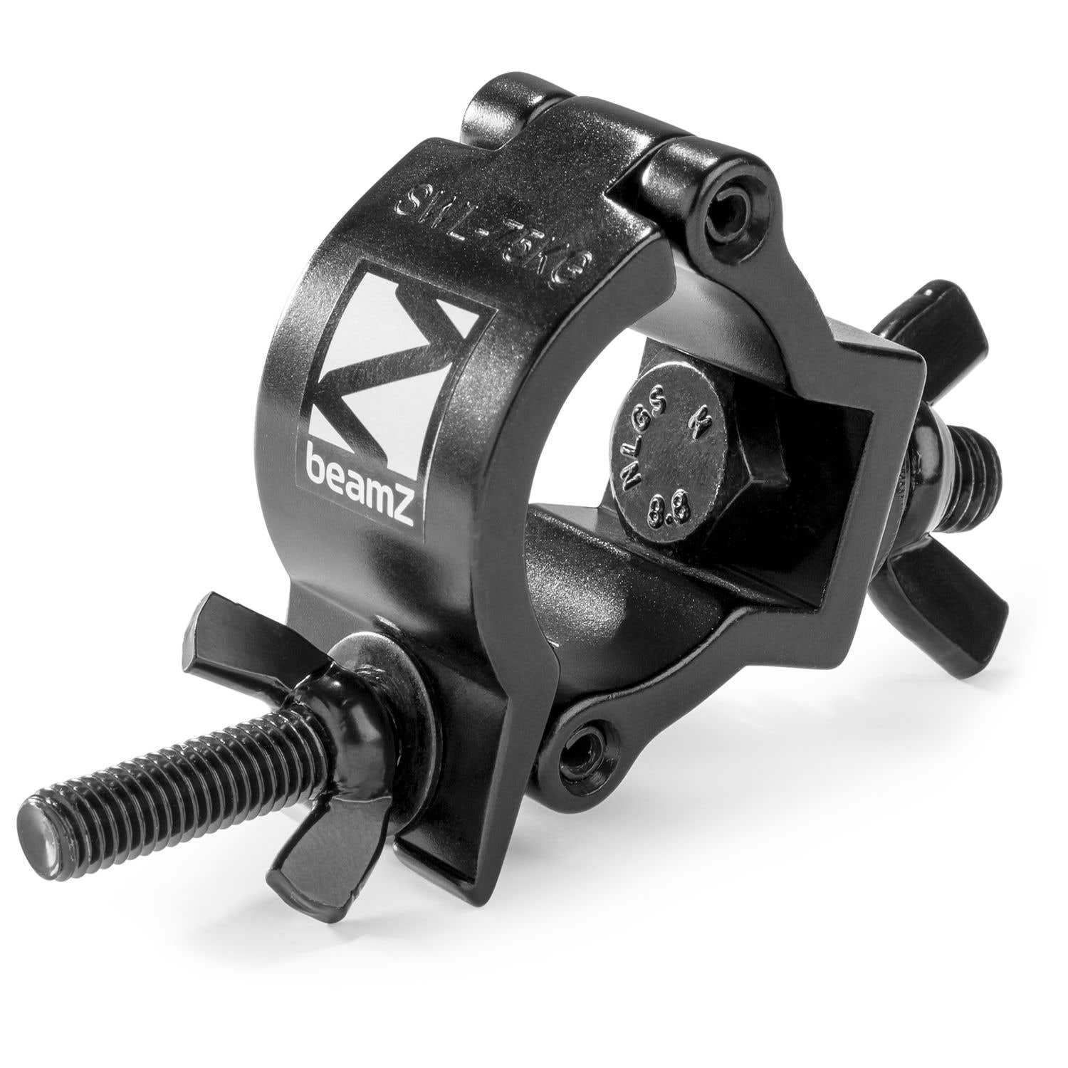 BeamZ BC35B-75 Compact Half Coupler slimline 75kg - Zwart