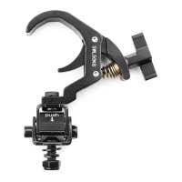 BeamZ BC50B-150F quick trigger trussklem met kantelbare bevestiging - max. 50kg - Zwart
