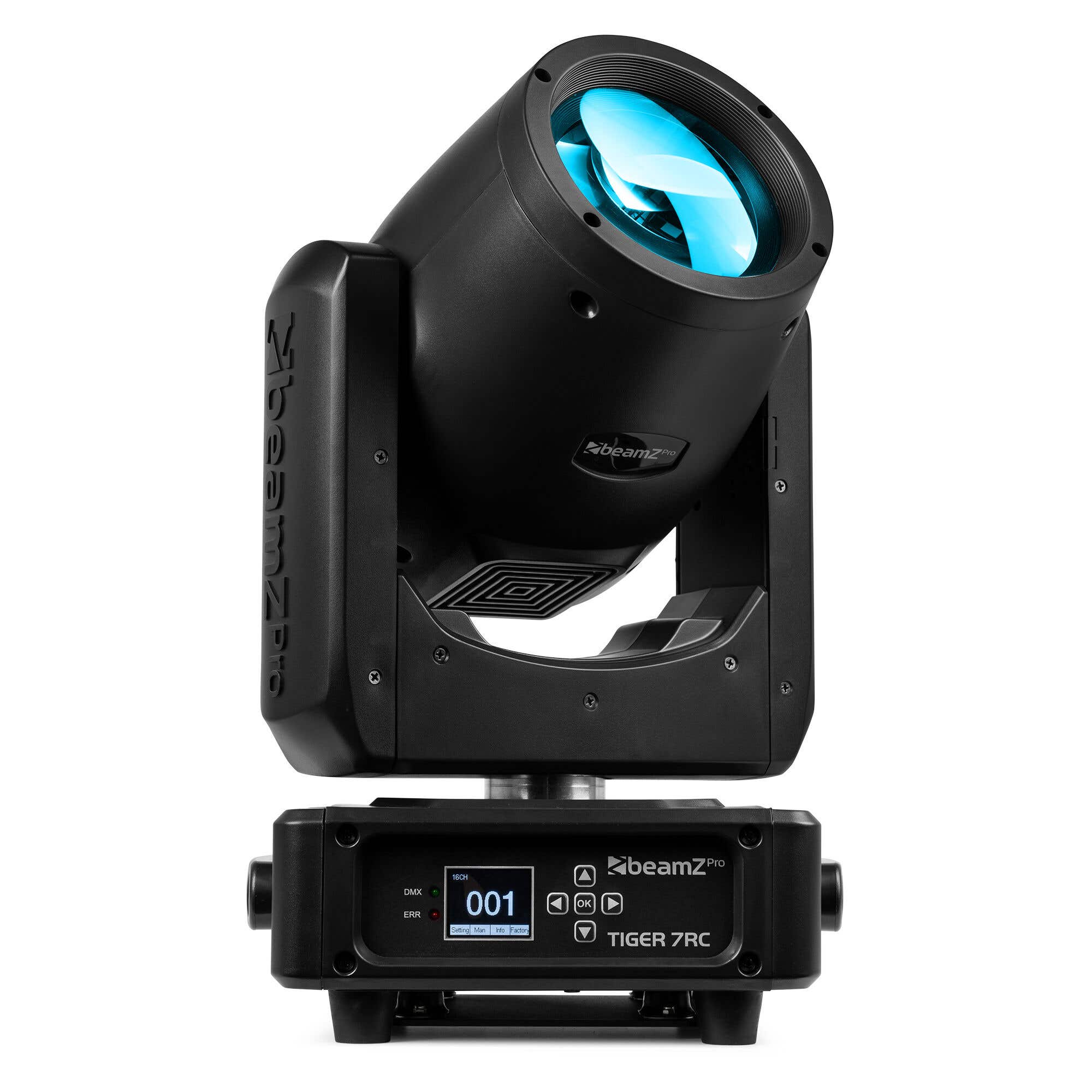 BeamZ Professional Tiger 7RC beam moving head met 1° beam - Met 13 kleuren en 15 gobo’s - 230W 